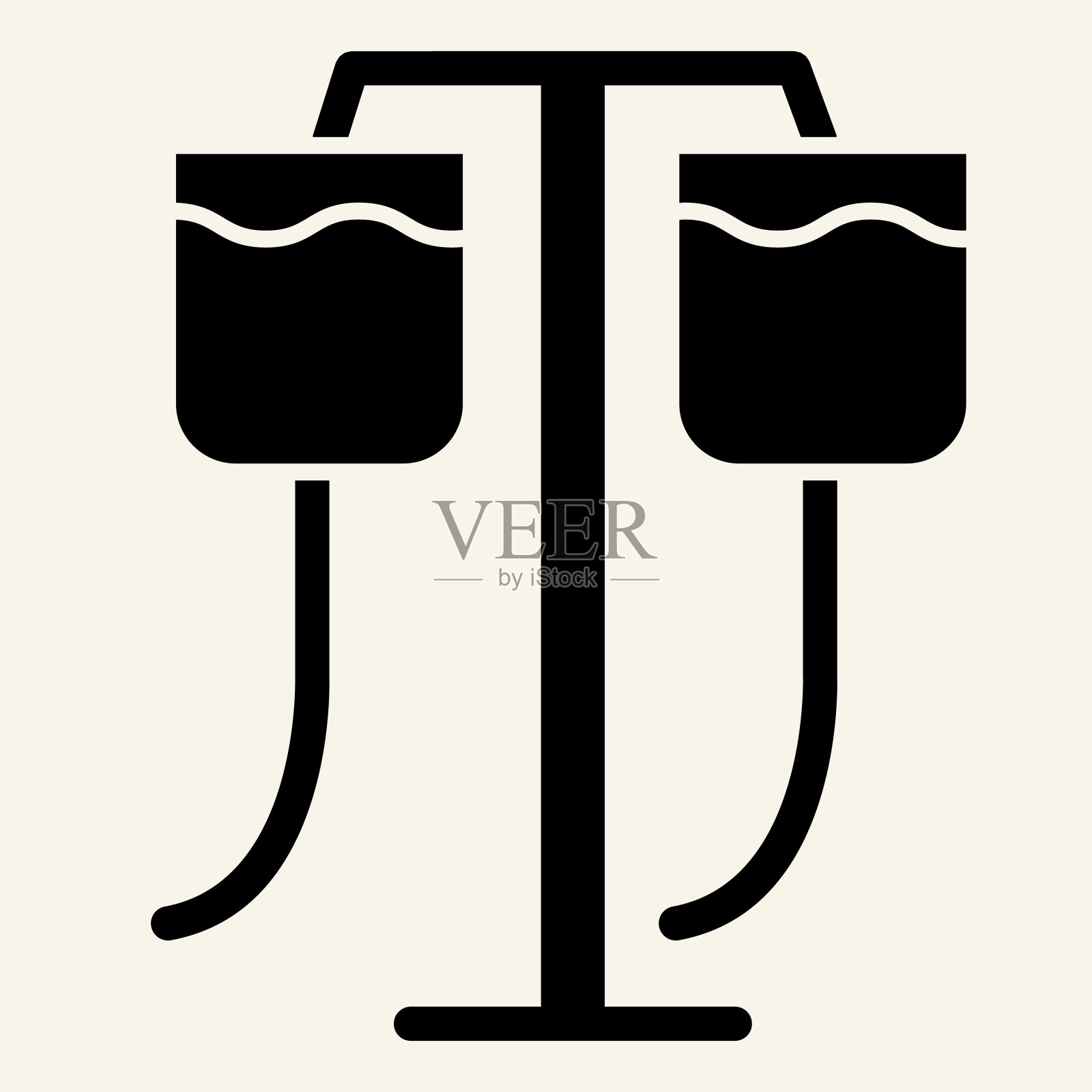 滴管站立体图标。白色背景上有象形文字的医用滴管。静脉滴注柜台移动概念网页设计。矢量图形。插画图片素材