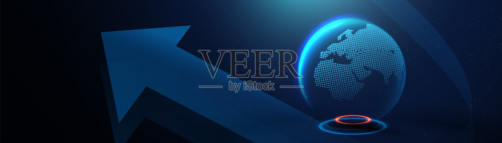 全球网络连接。科技数字地球。大数据。突发新闻背景插画图片素材