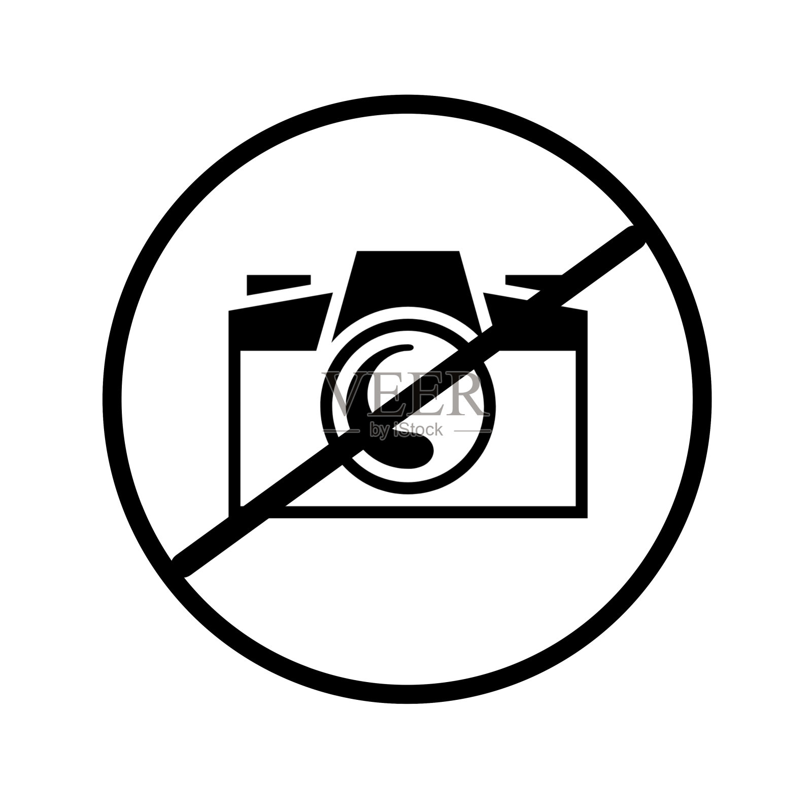 符号禁止使用相机插画图片素材