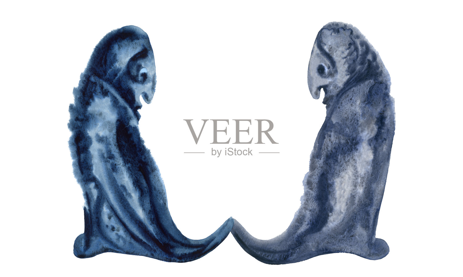 水彩的故事插画图片素材