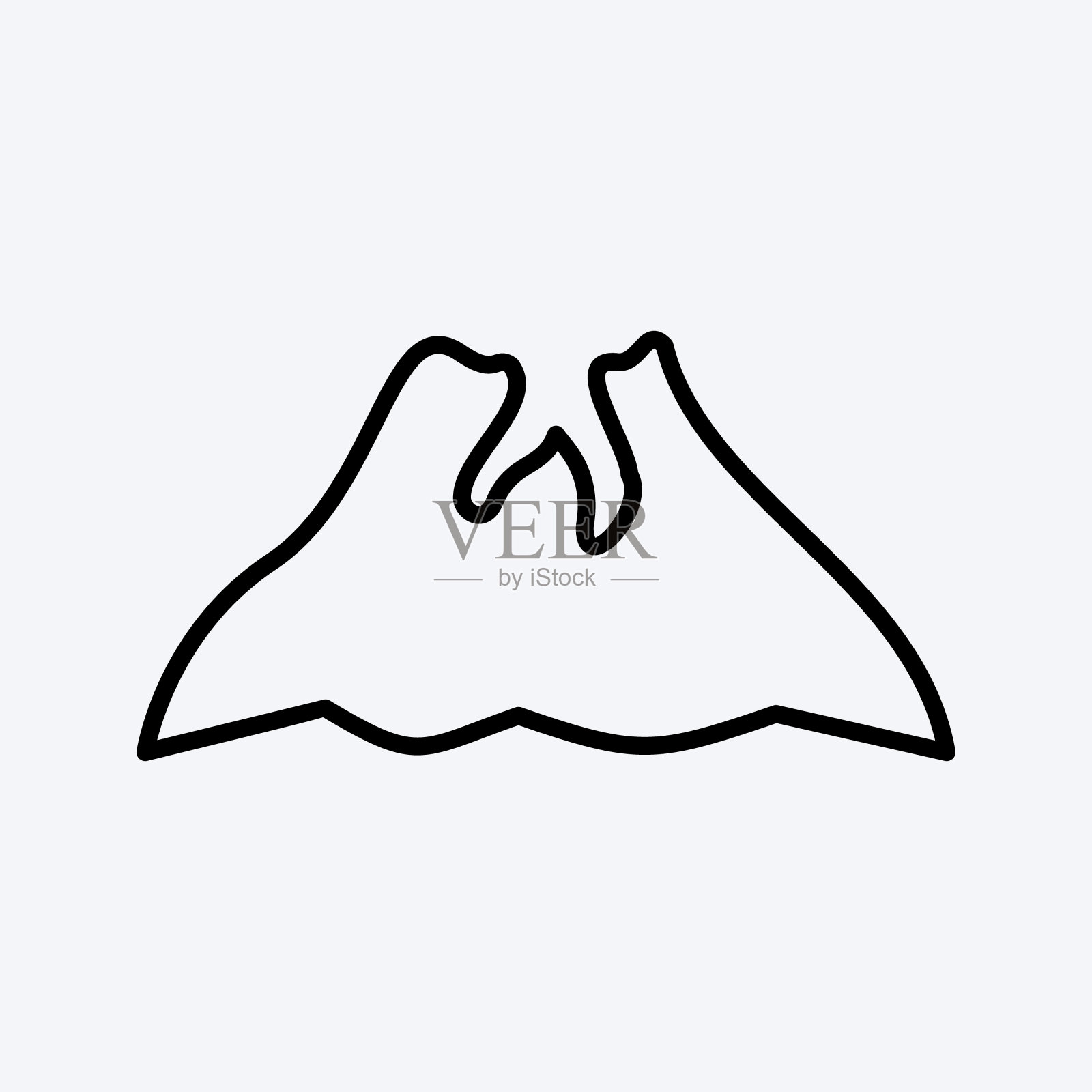 山线图标矢量插图插画图片素材