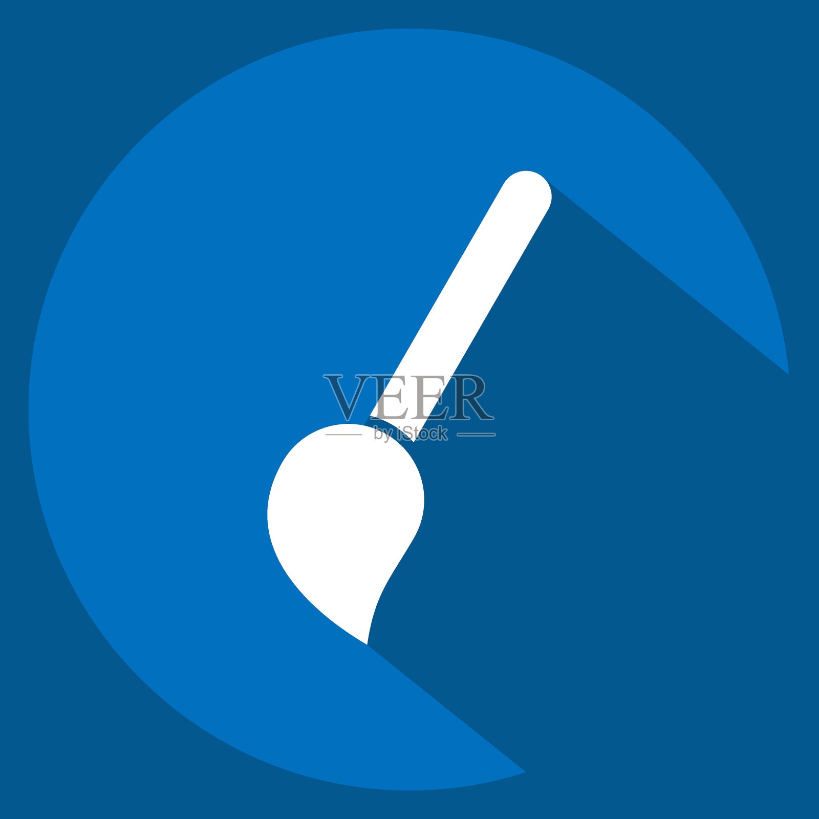 图标拖把。与清洁符号有关。长影式。简单的设计可编辑。简单说明1插画图片素材