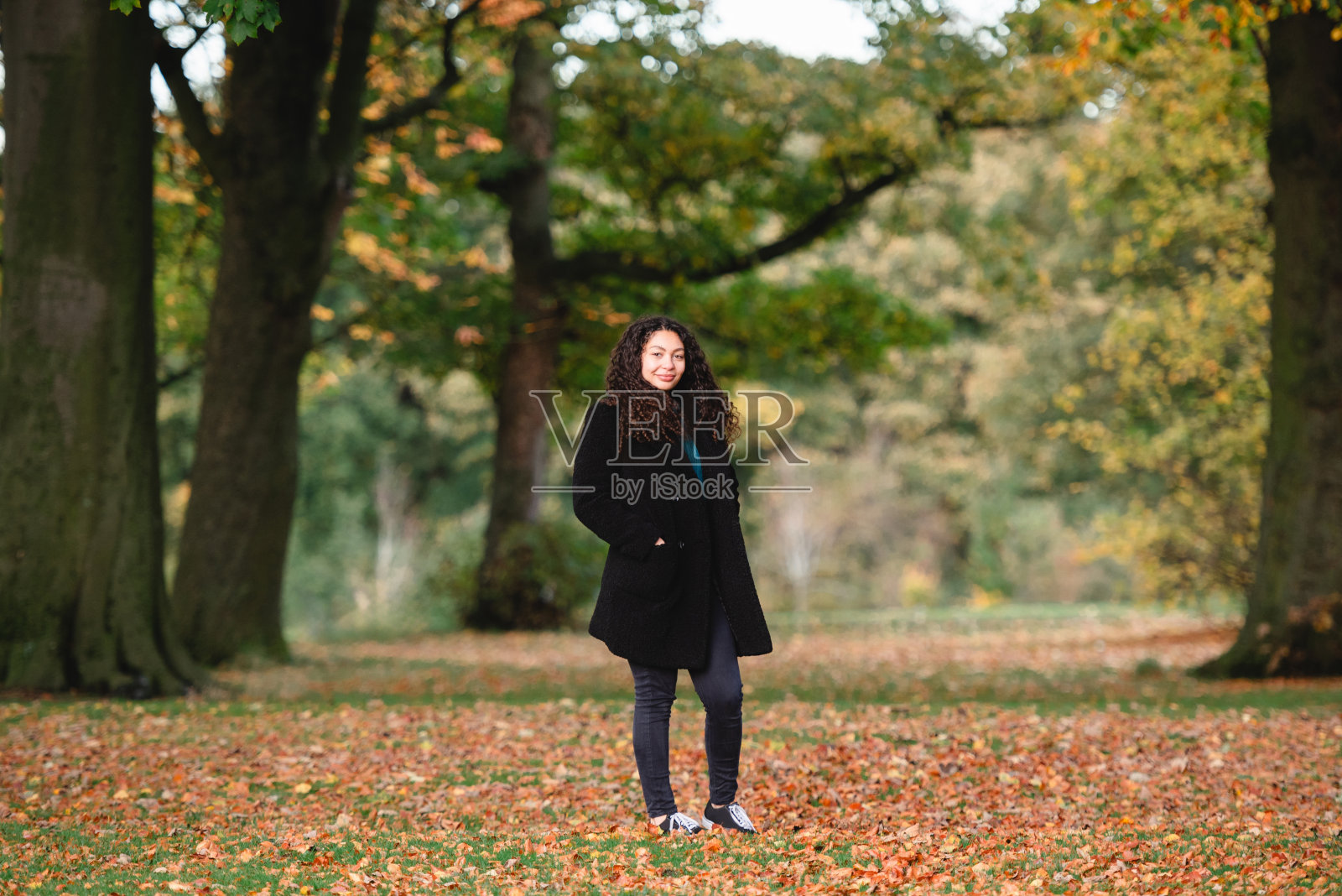 秋季漫步照片摄影图片