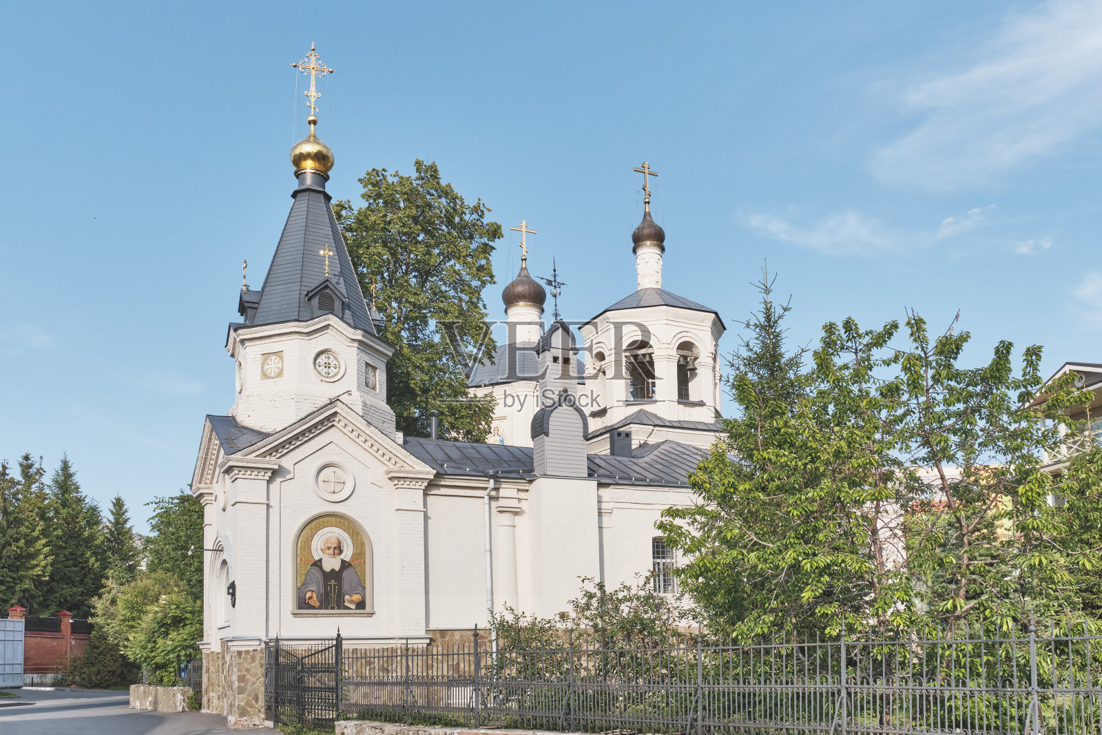 俄罗斯喀山，耶夫多基亚的东正教教堂照片摄影图片