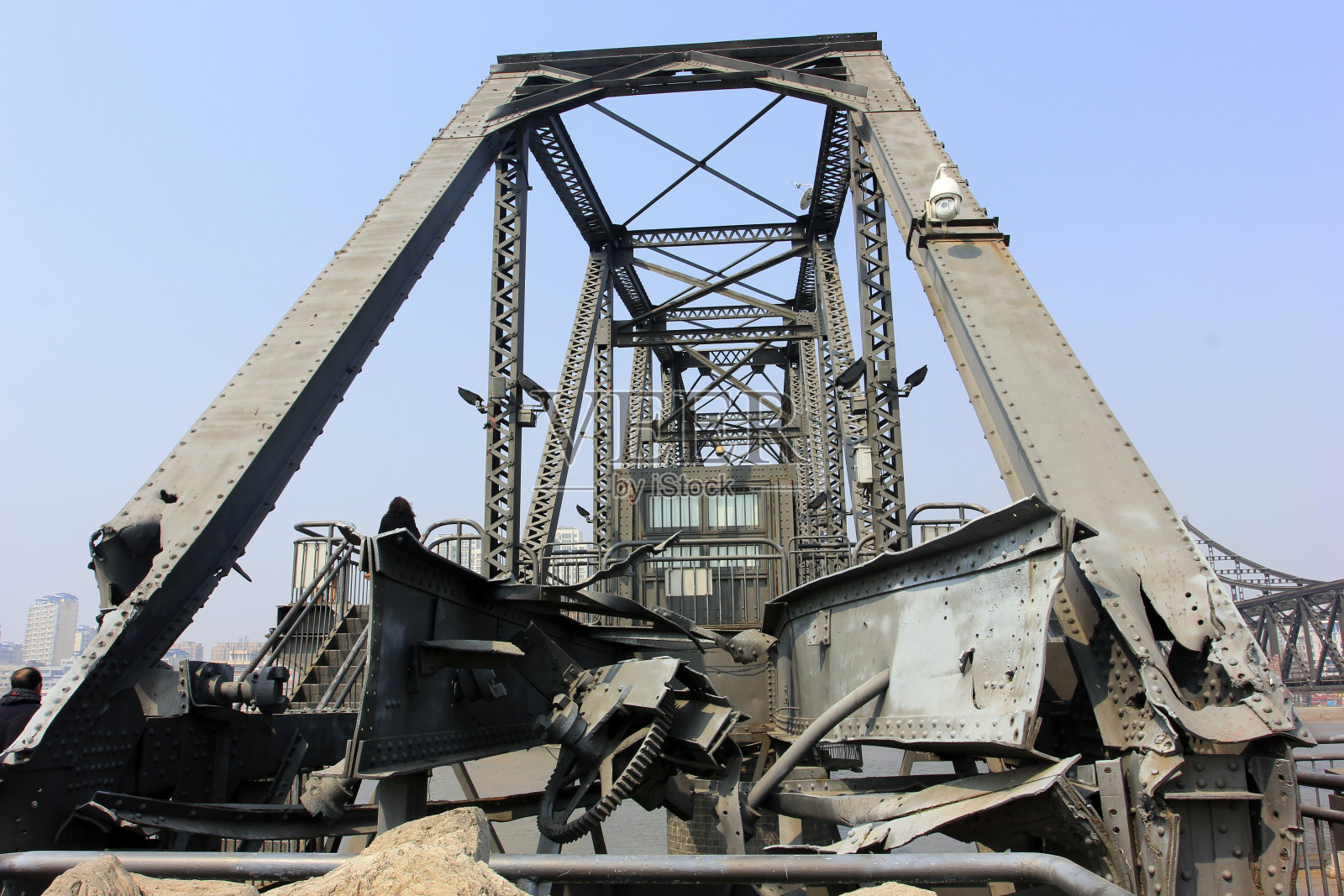 中国鸭绿江断桥现场照片摄影图片