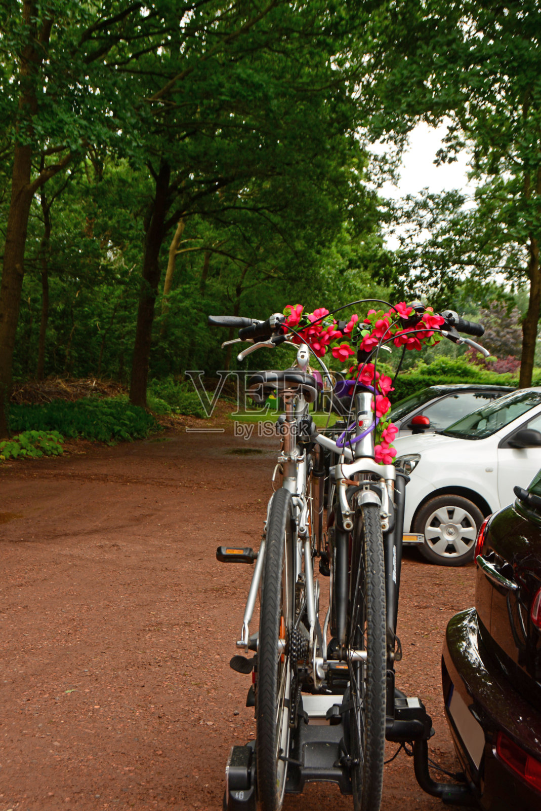 自行车运输。照片摄影图片
