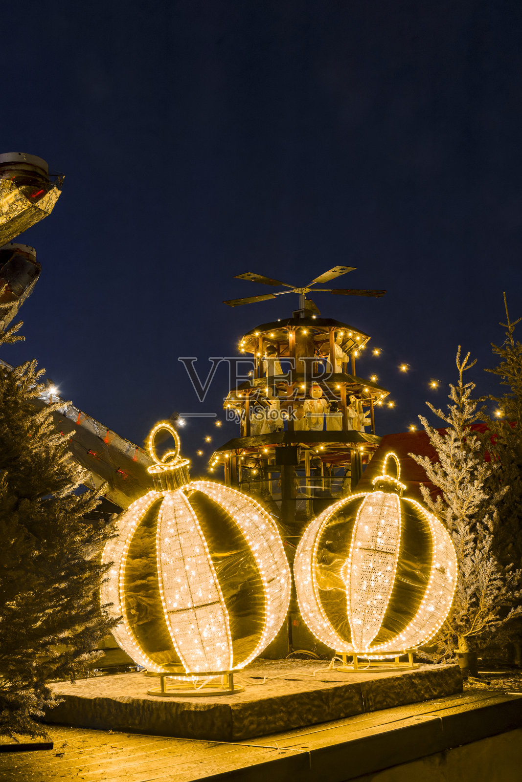 温哥华圣诞集市照片摄影图片