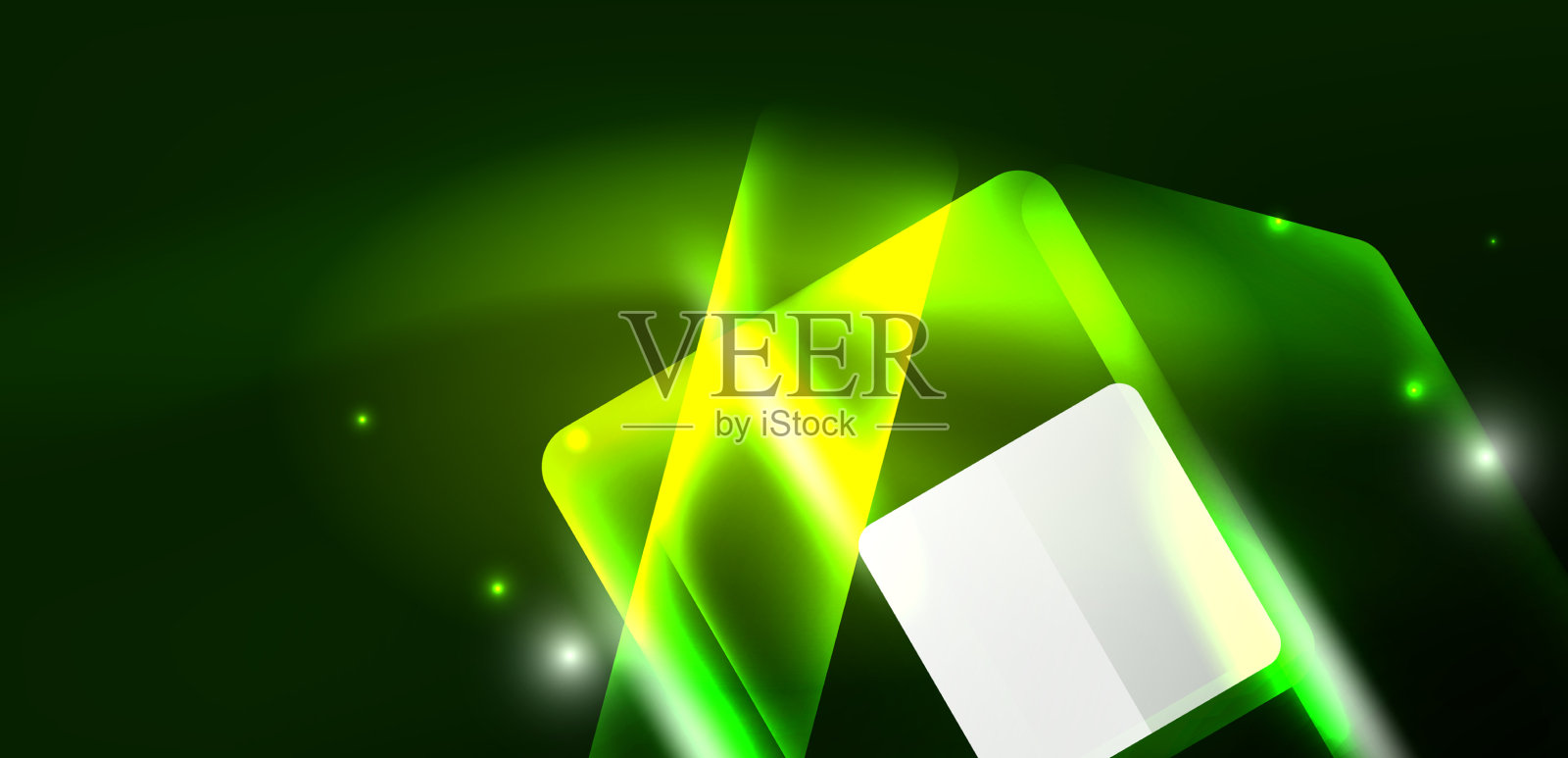 霓虹灯发光的高科技线条和箭头插画图片素材