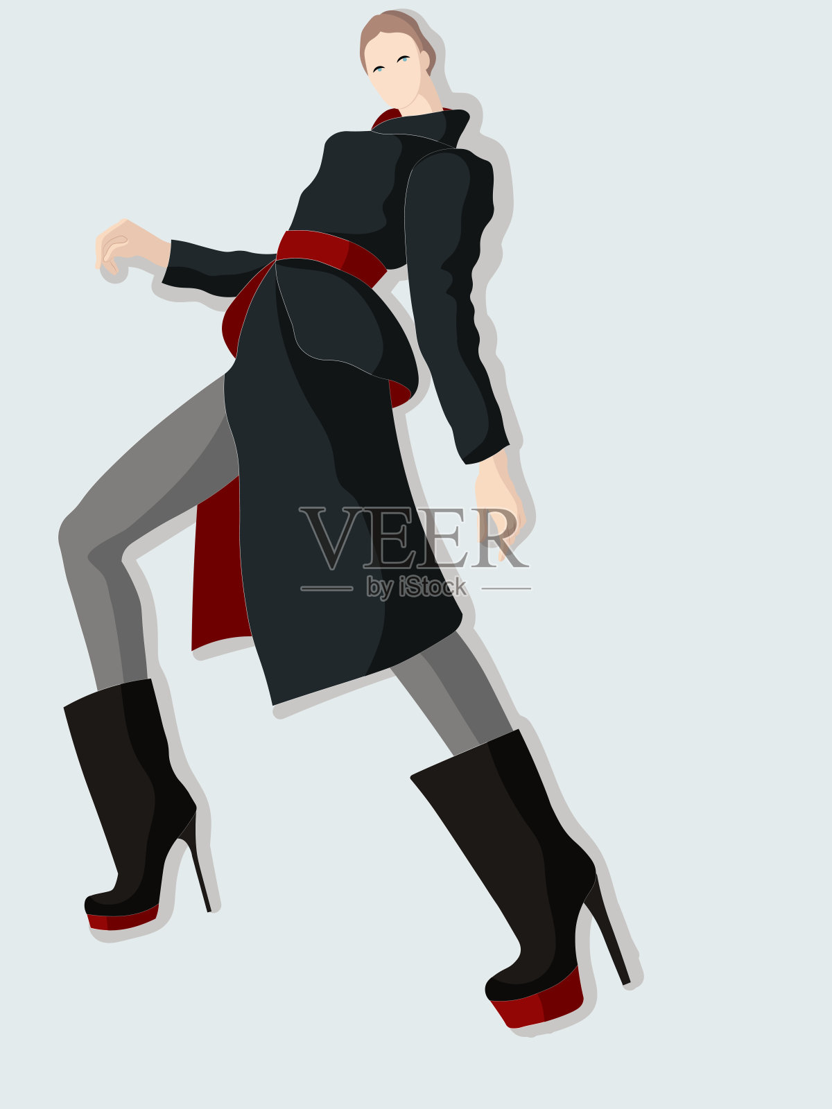 街头风格矢量时尚插图新潮的颜色插画图片素材