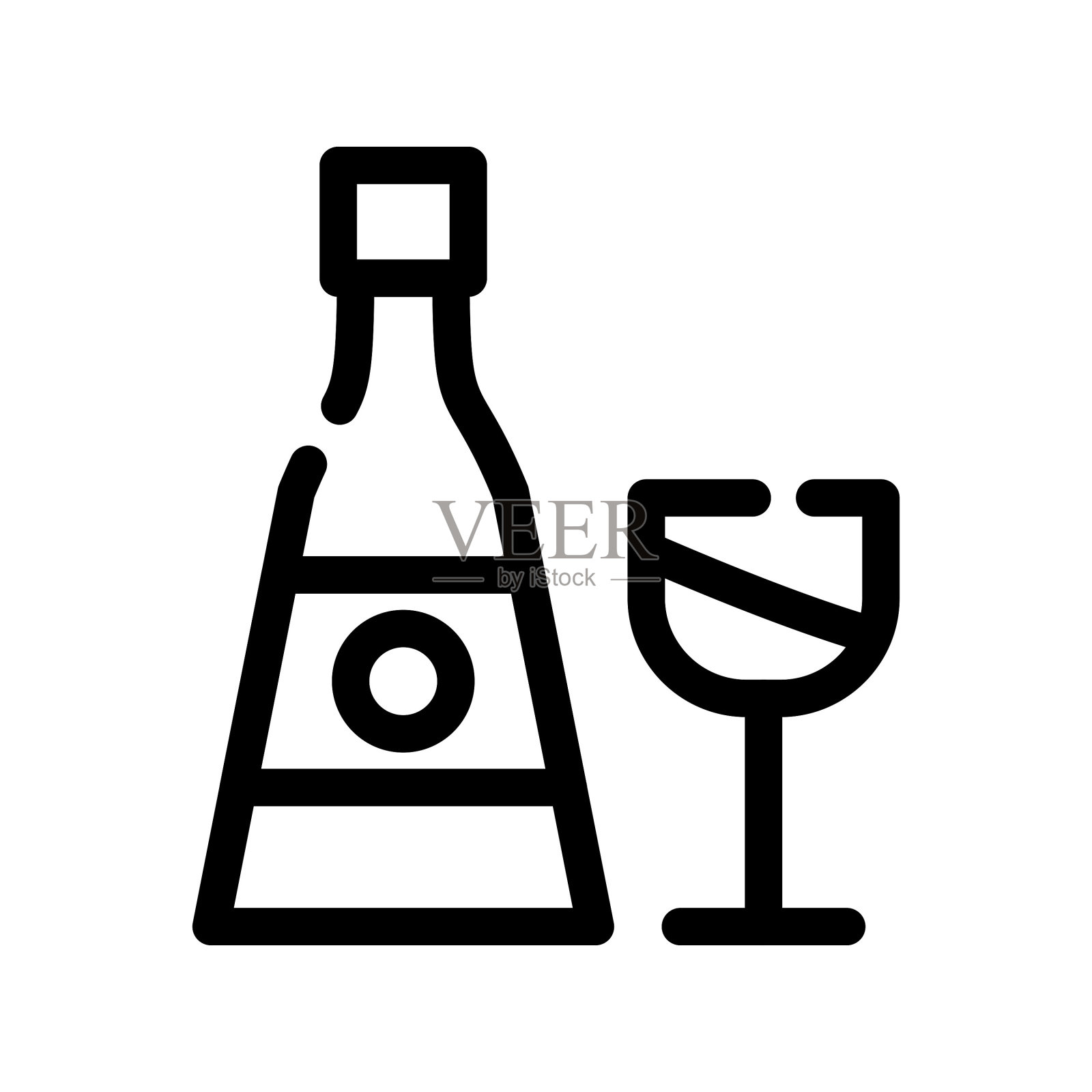 香槟图标插画图片素材