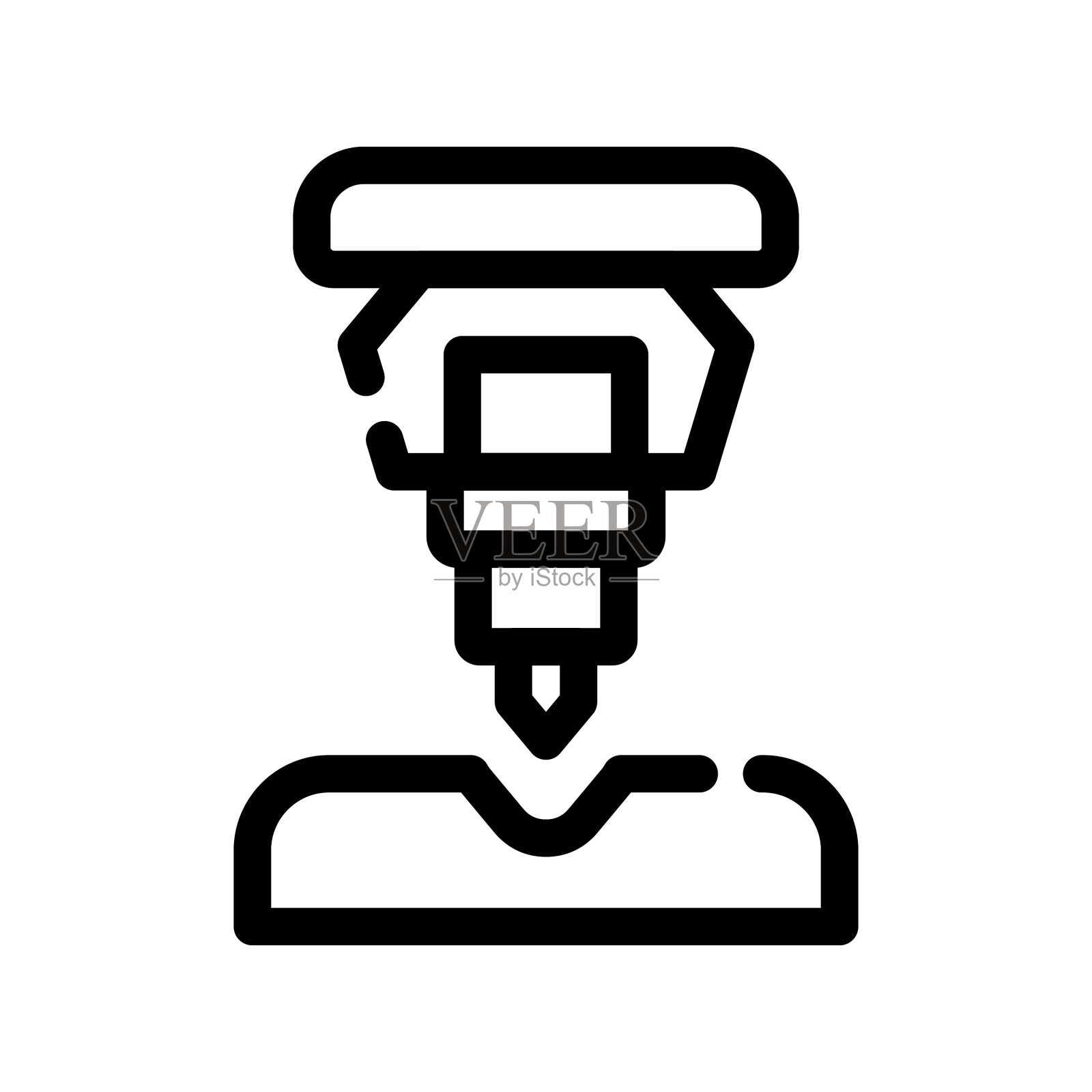 钻机图标插画图片素材