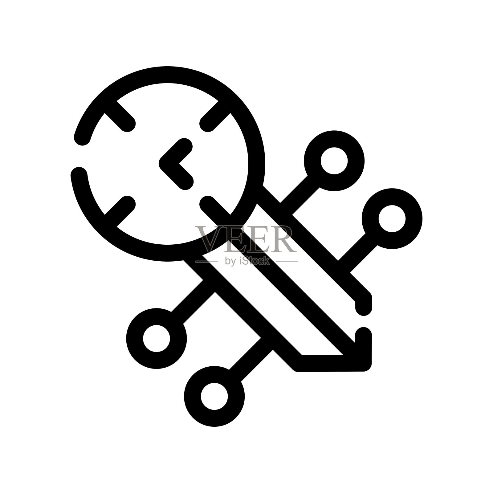 时间轴的图标插画图片素材