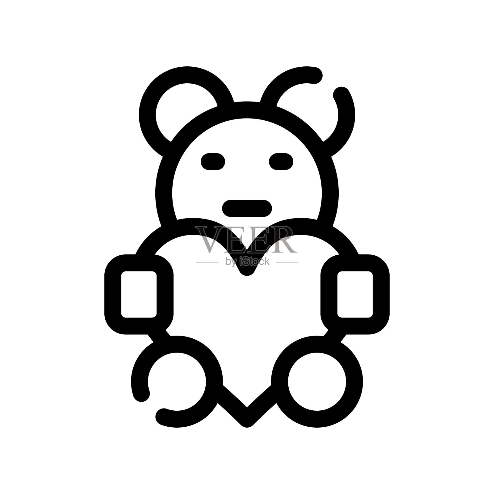 泰迪图标插画图片素材