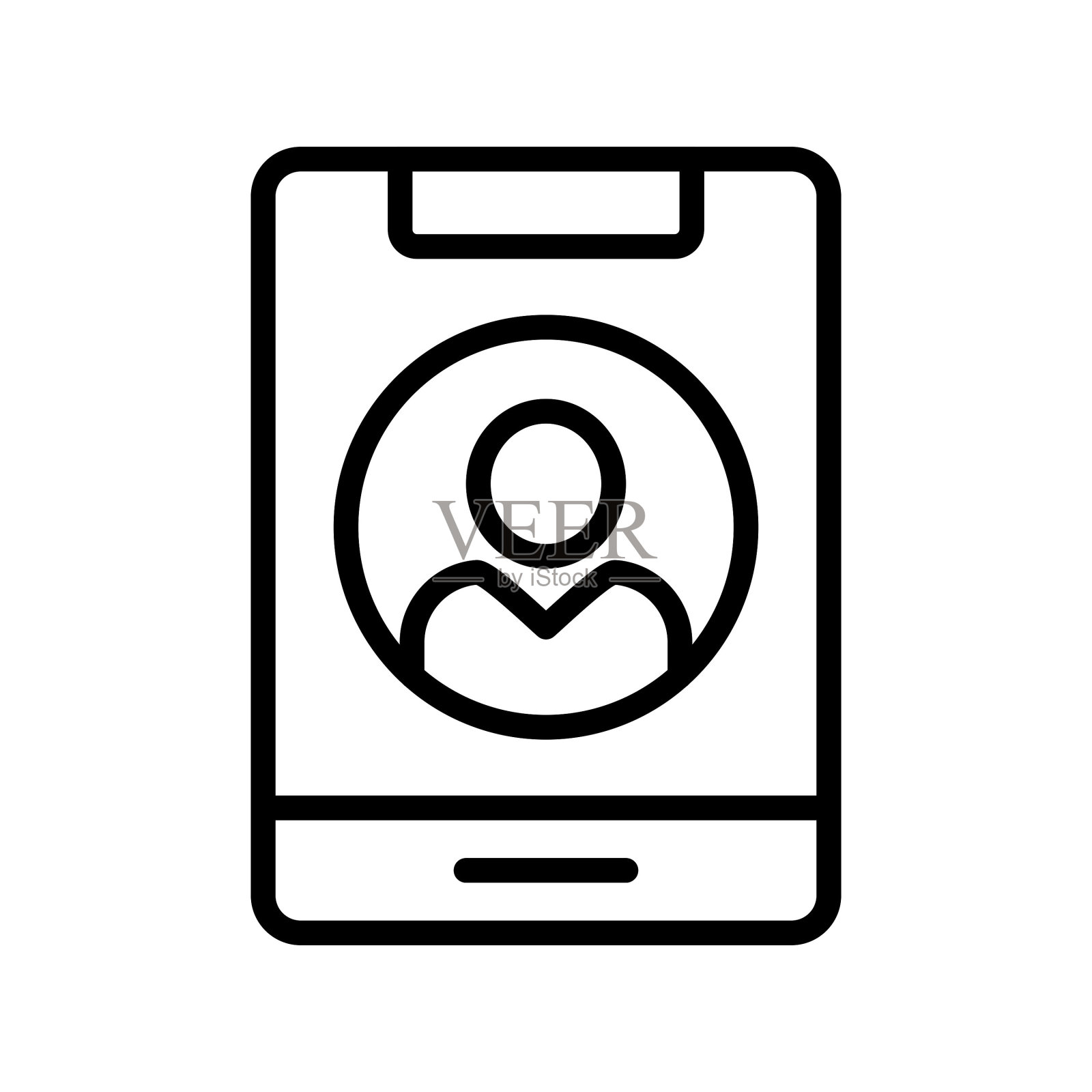 联系人图标插画图片素材