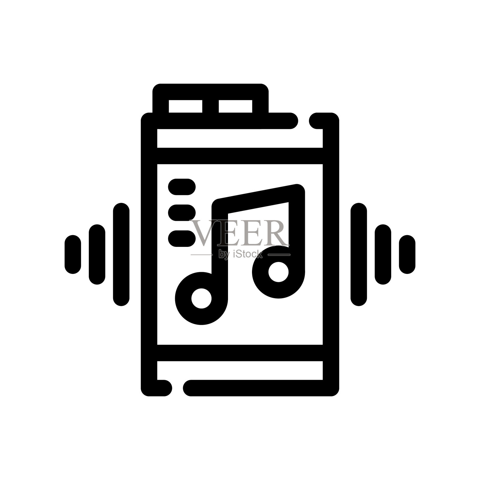 智能声音图标插画图片素材