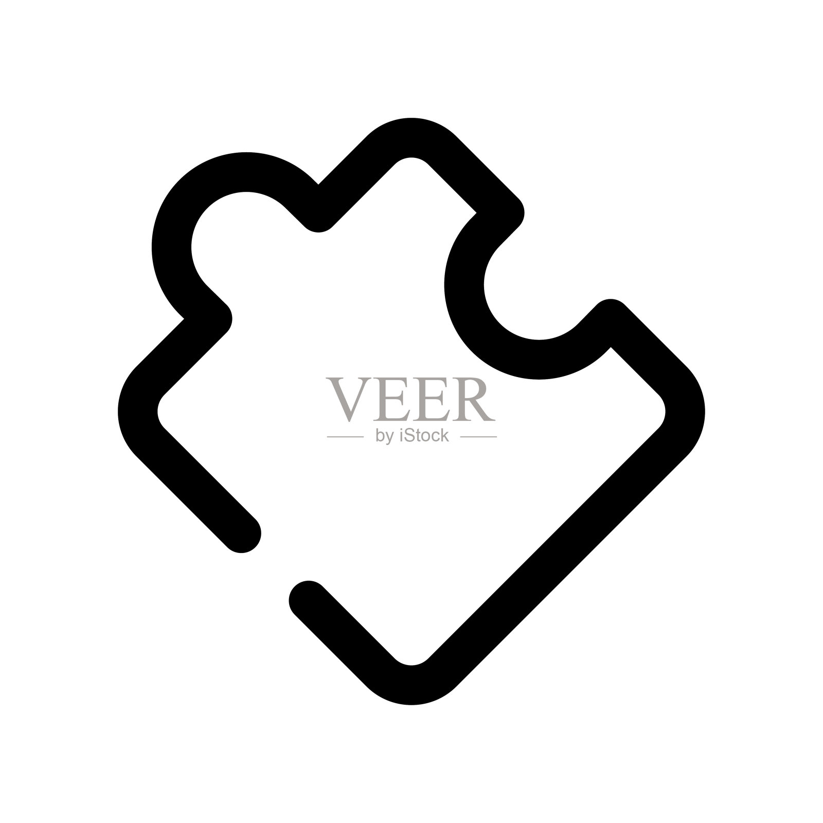 拼图图标矢量符号设计说明插画图片素材