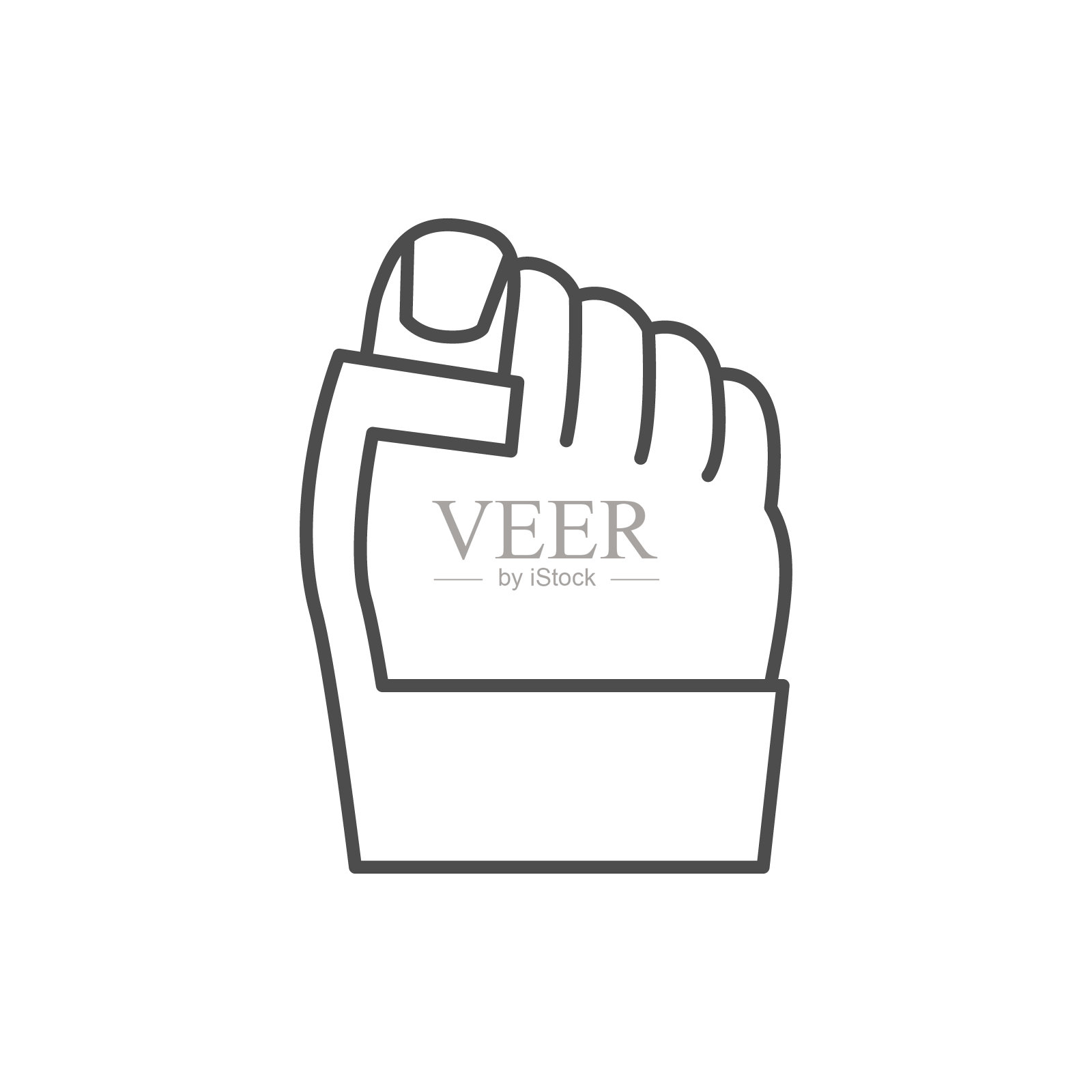 外翻校正线图标插画图片素材