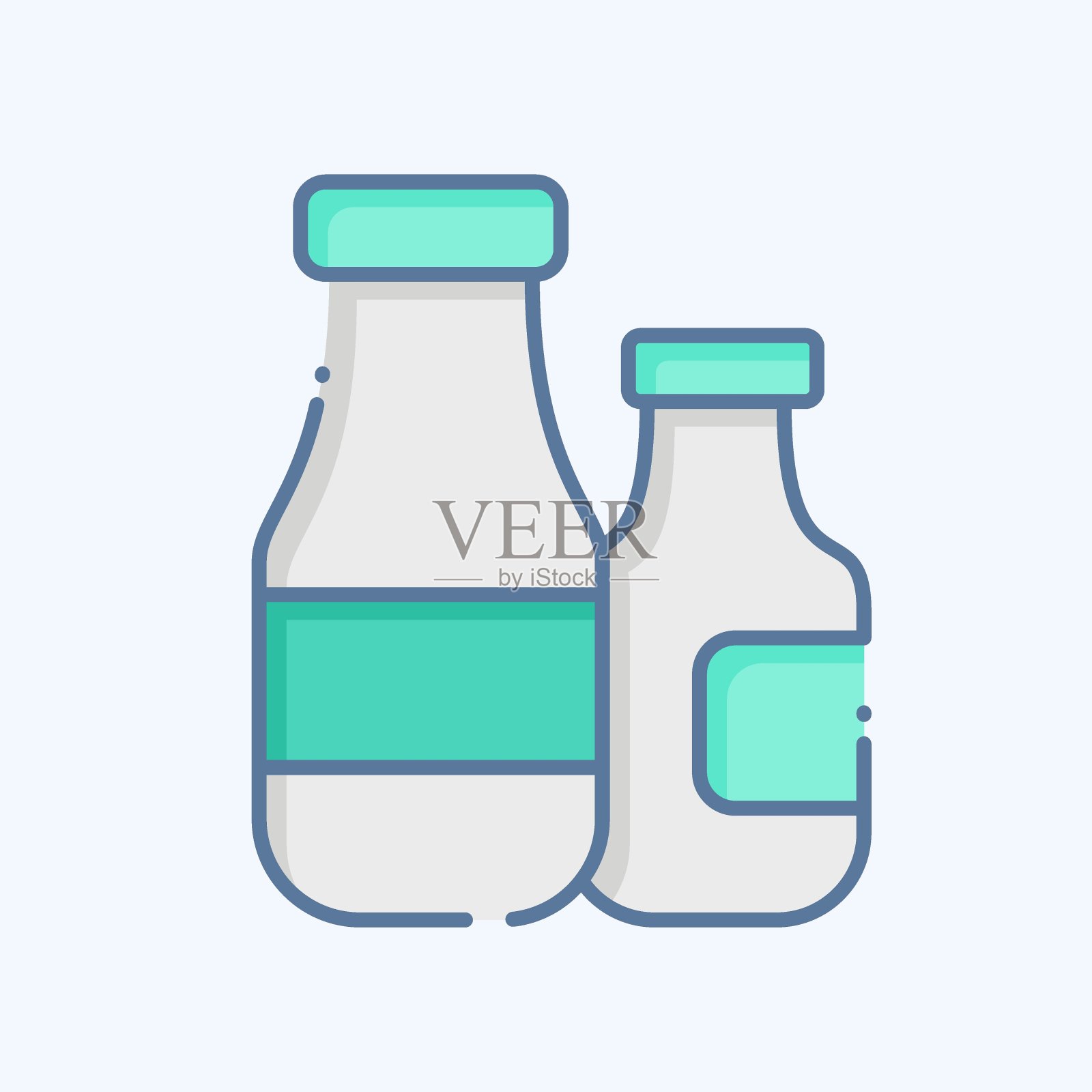 Icon牛奶糖浆。与咖啡有关的符号。涂鸦风格。简单的设计可编辑。简单的说明插画图片素材