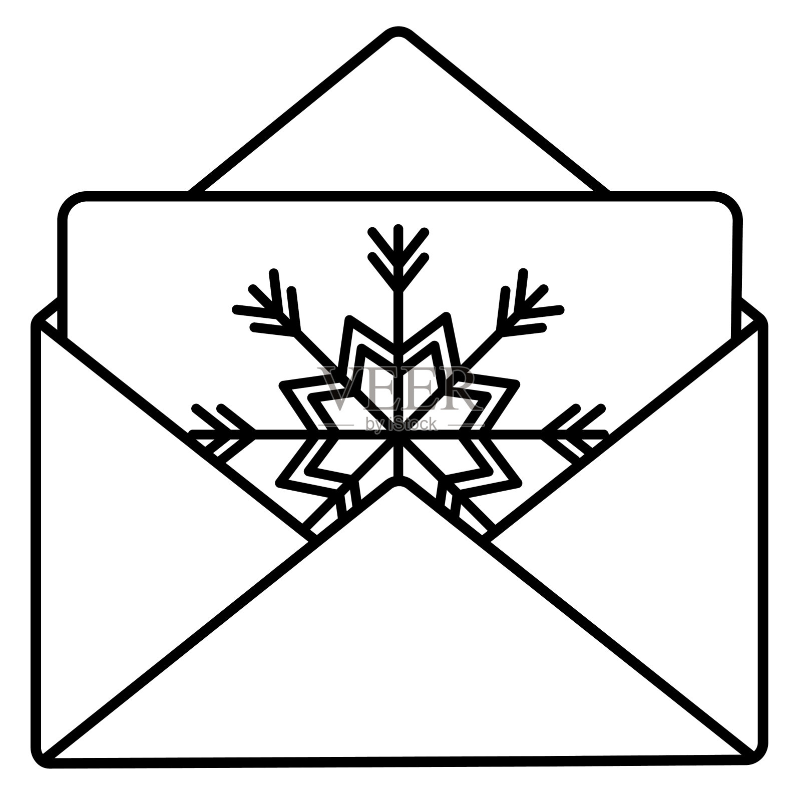 矢量插图的圣诞信息在一个透明的背景插画图片素材