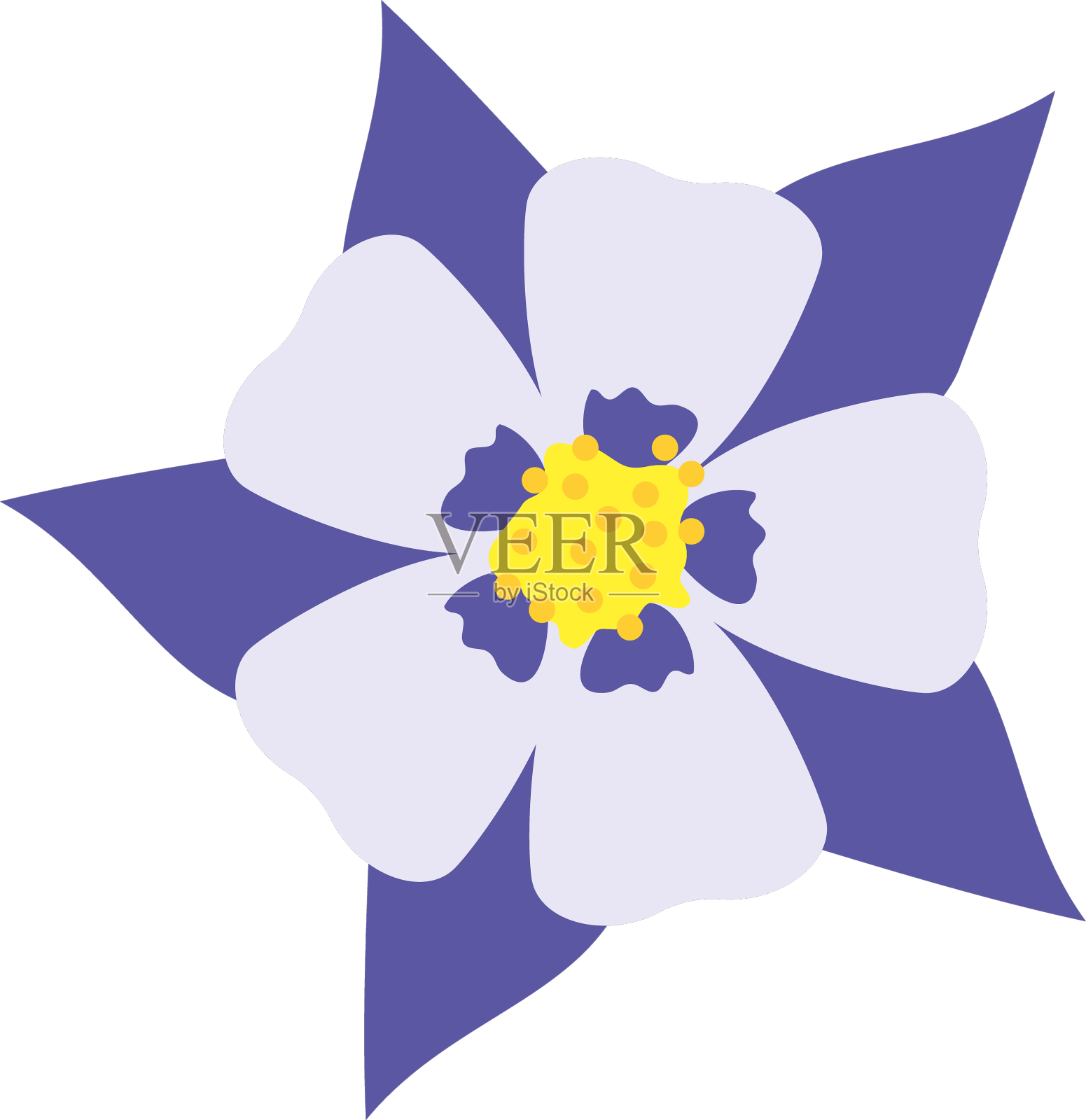 紫色花朵图案设计元素图片