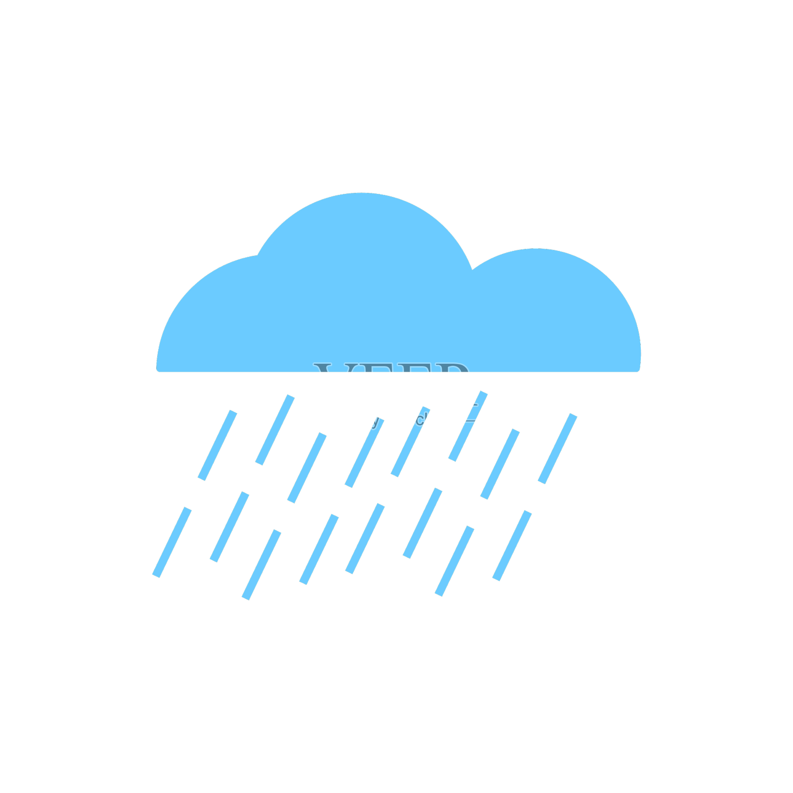 雨天气图标剪贴画孤立设计元素图片