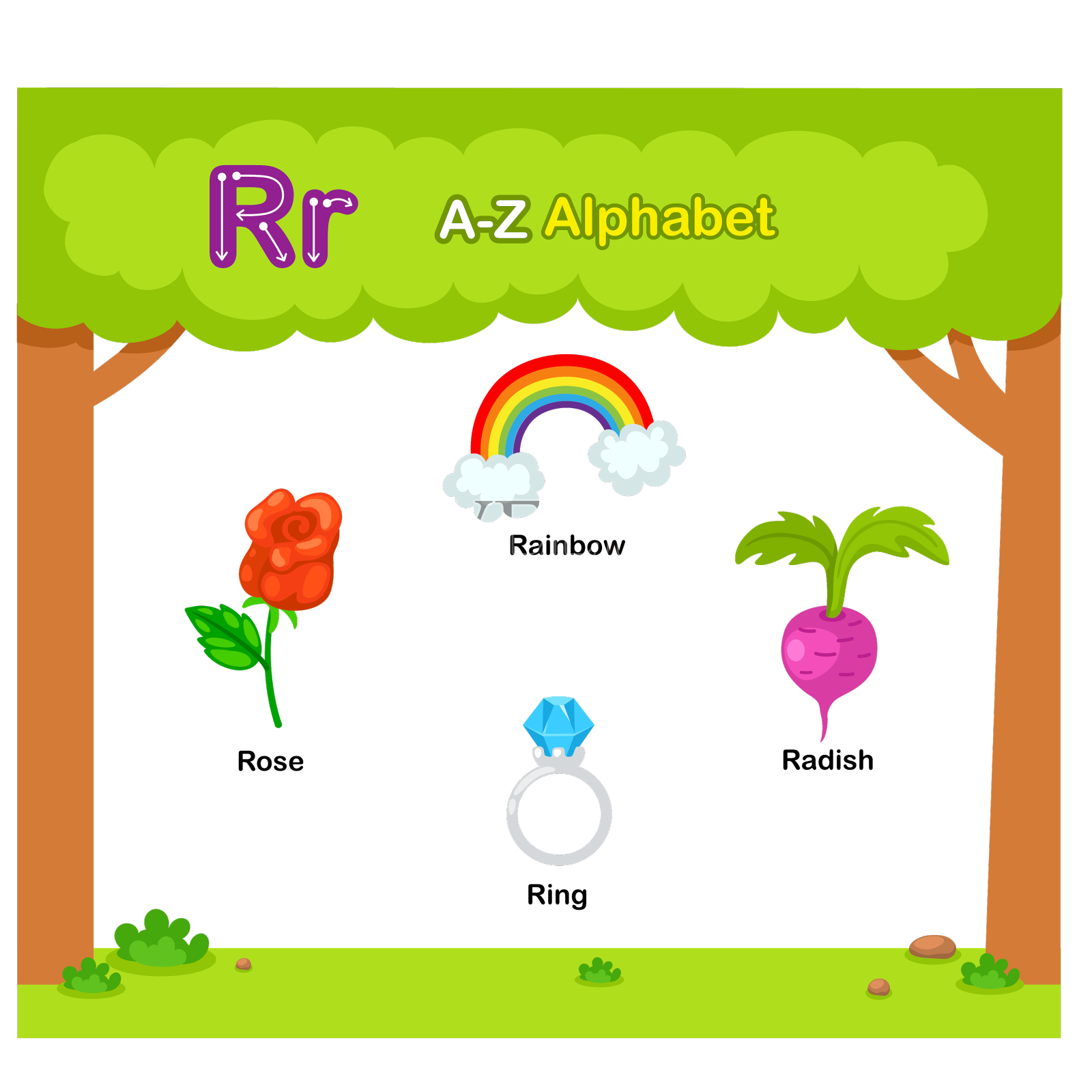 字母教育词汇设计元素图片