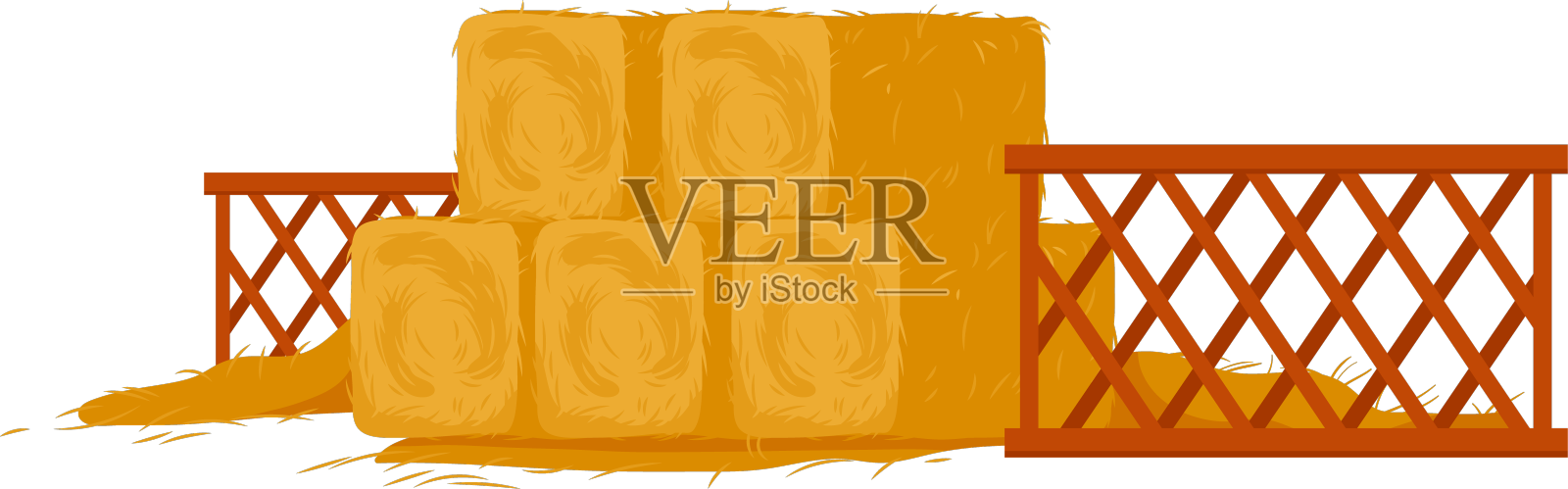 将草包堆放成方形，草包堆成一堆设计元素图片