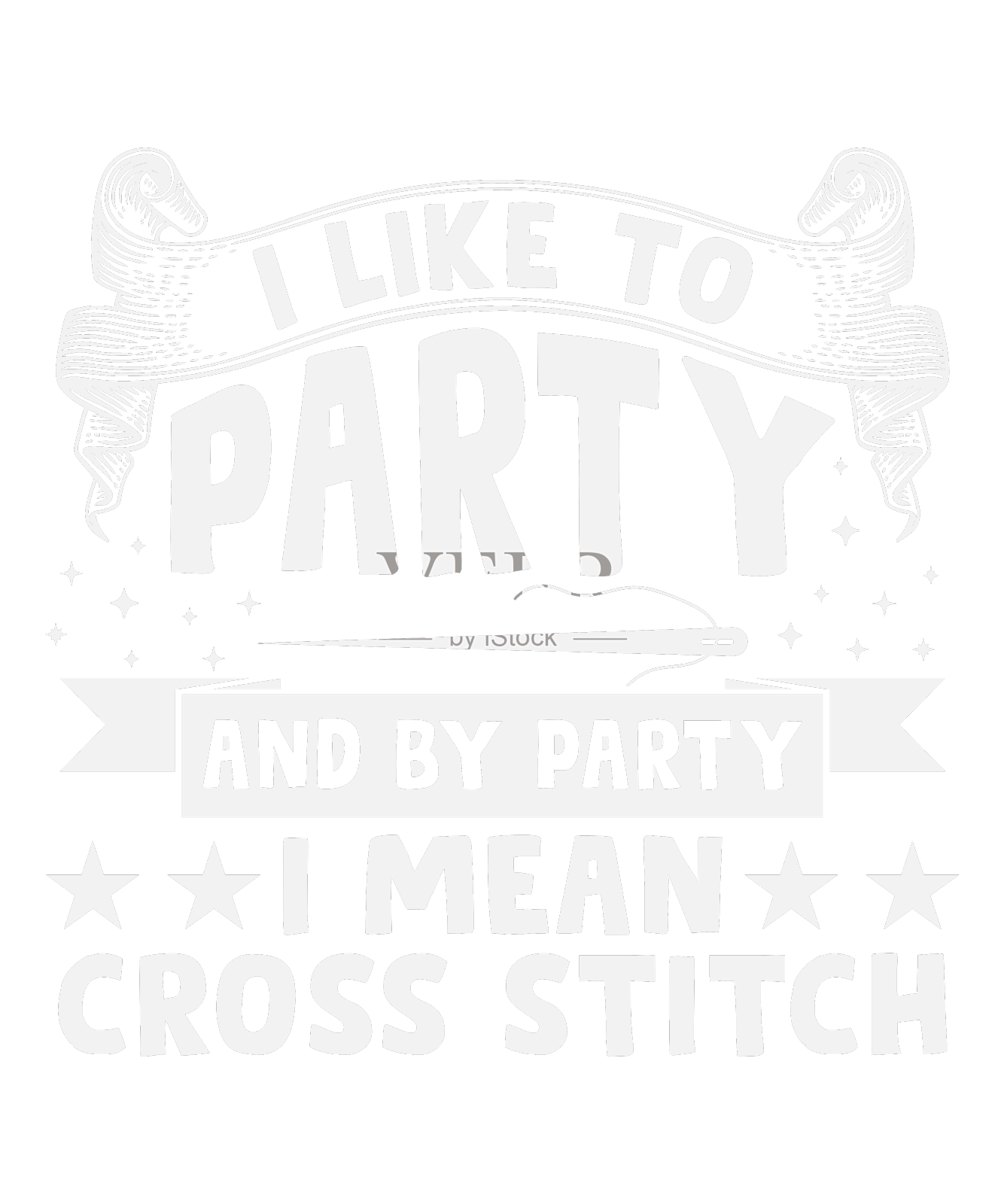 缝纫爱好者绗缝我喜欢聚会，我是说十字架设计元素图片