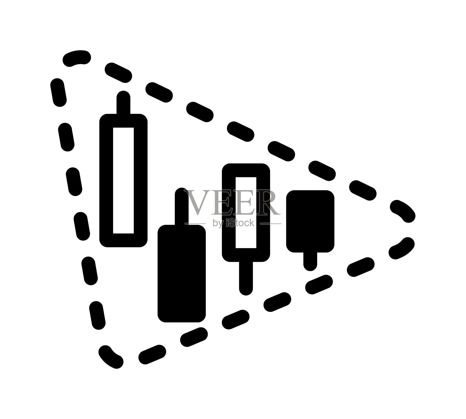 三角形形成矢量图标说明插画图片素材