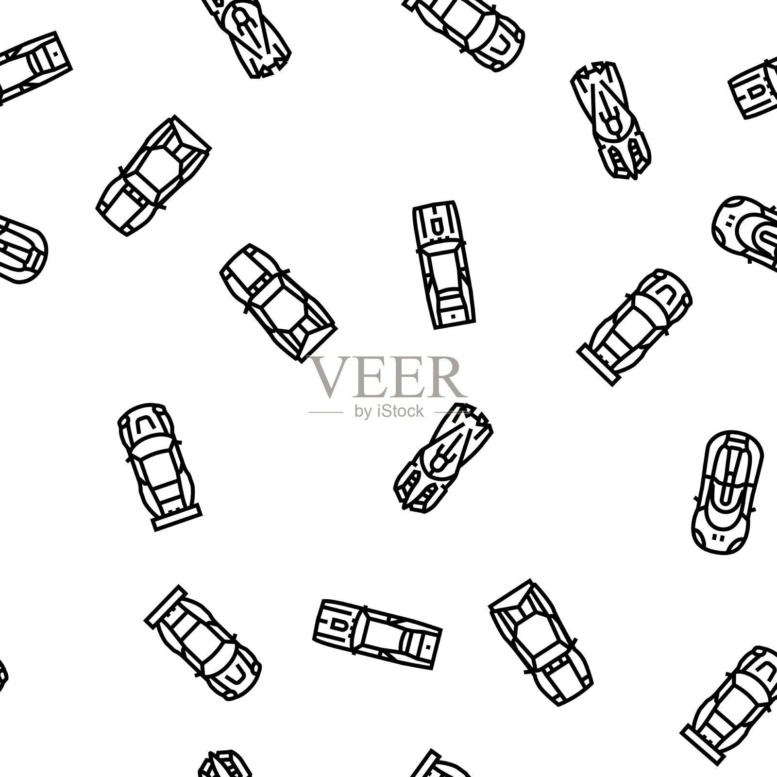 赛车速度跑车无缝衔接插画图片素材