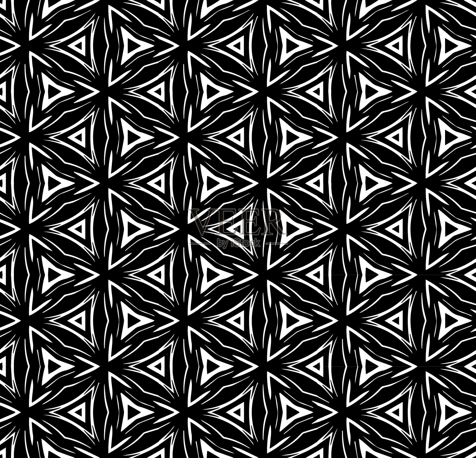 黑白无缝抽象图案插画图片素材