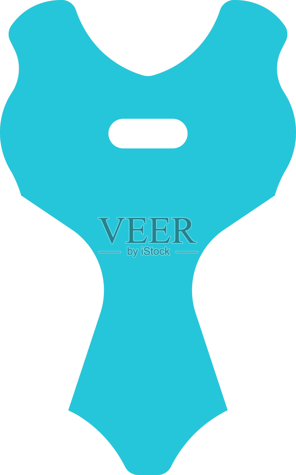 可拉伸的紧身胸衣或游泳单件设计元素图片