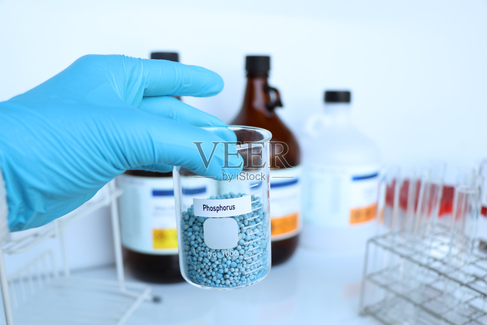 磷肥，农业用化肥试验照片摄影图片