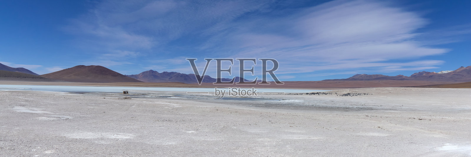 玻利维亚，阿瓦罗阿国家公园，沙漠，宽框架。照片摄影图片