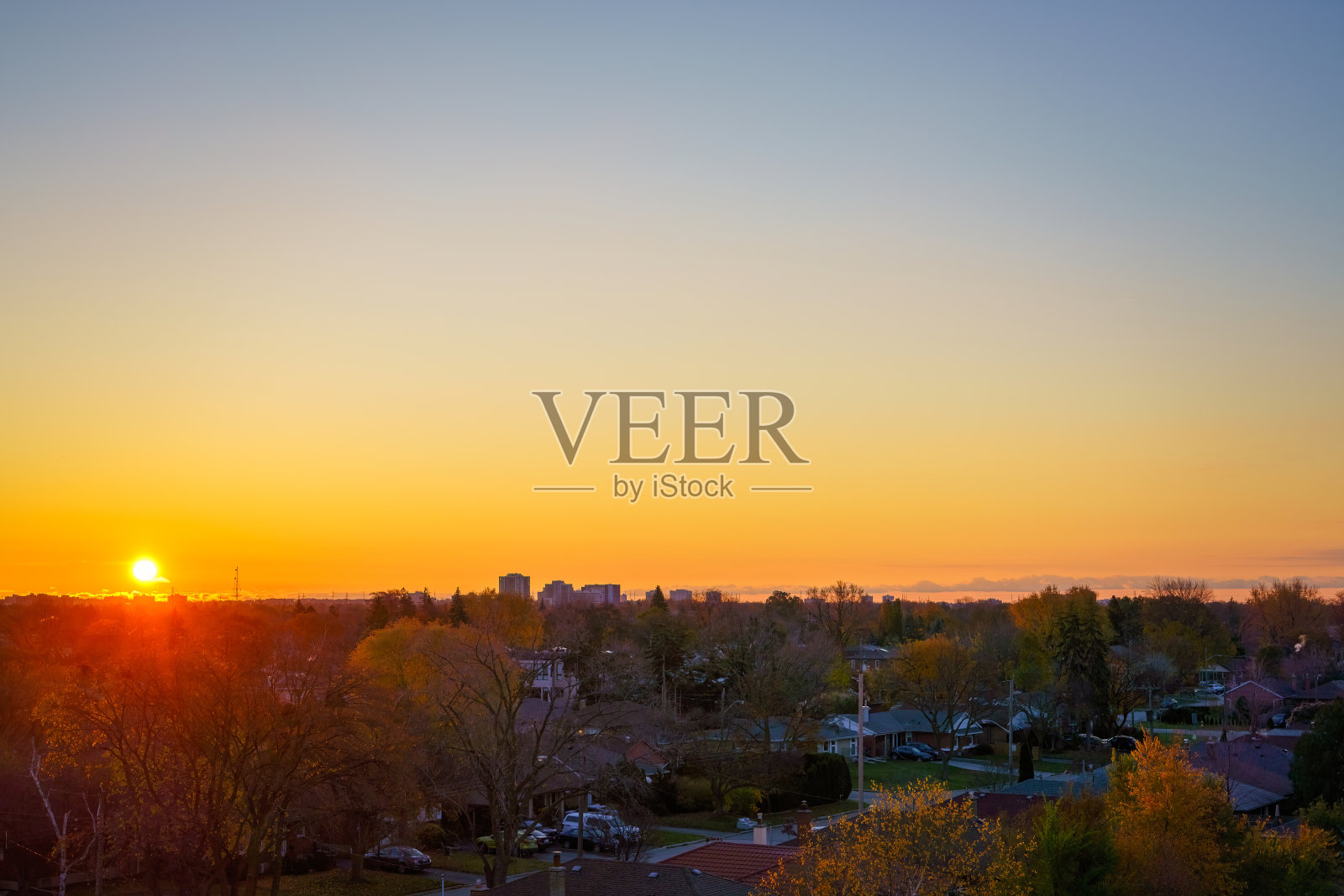 城市的日出照片摄影图片