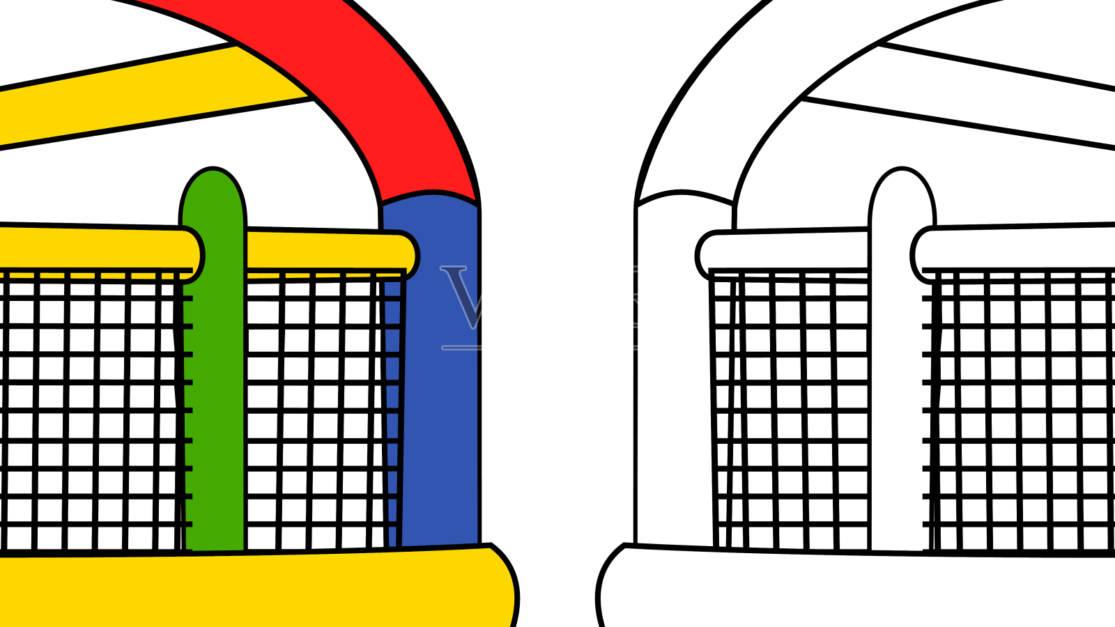 弹跳屋设计设计元素图片