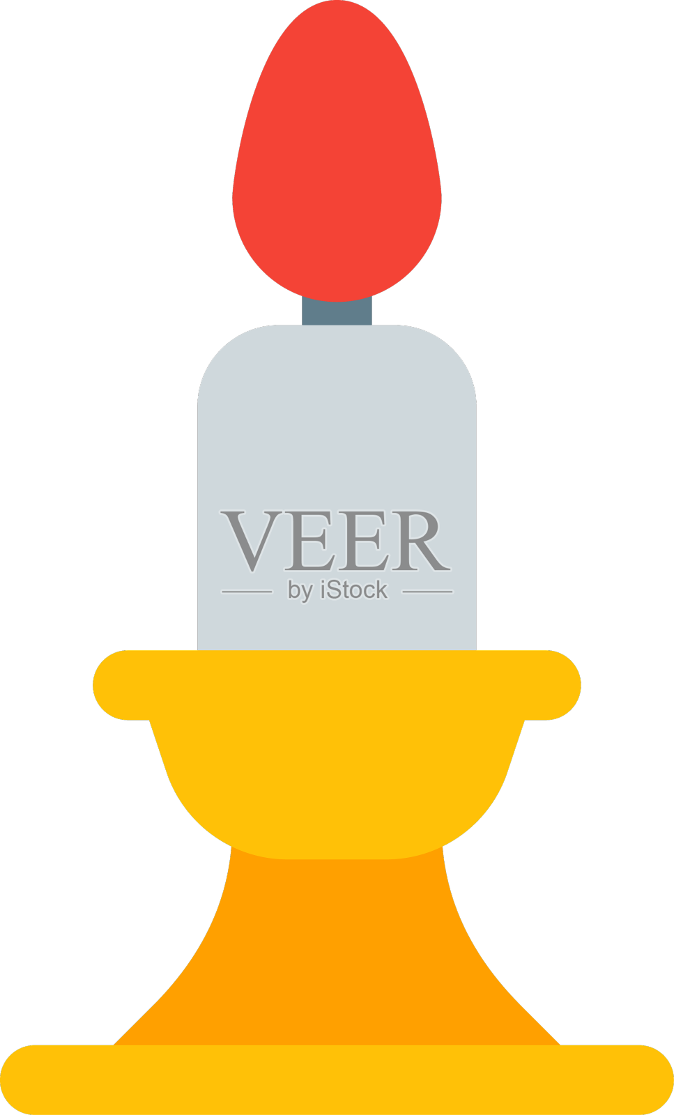 有支架的蜡烛代表稳定设计元素图片