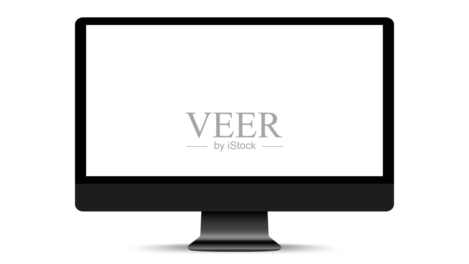 计算机屏幕矢量插图。班长。股票版税免费矢量插图。插画图片素材