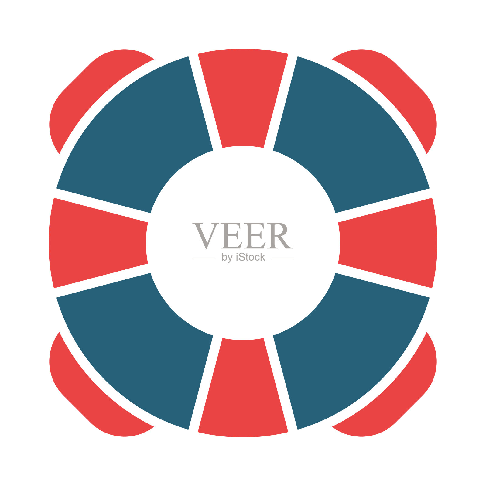 救生圈矢量字形两色图标为个人和商业用途。插画图片素材