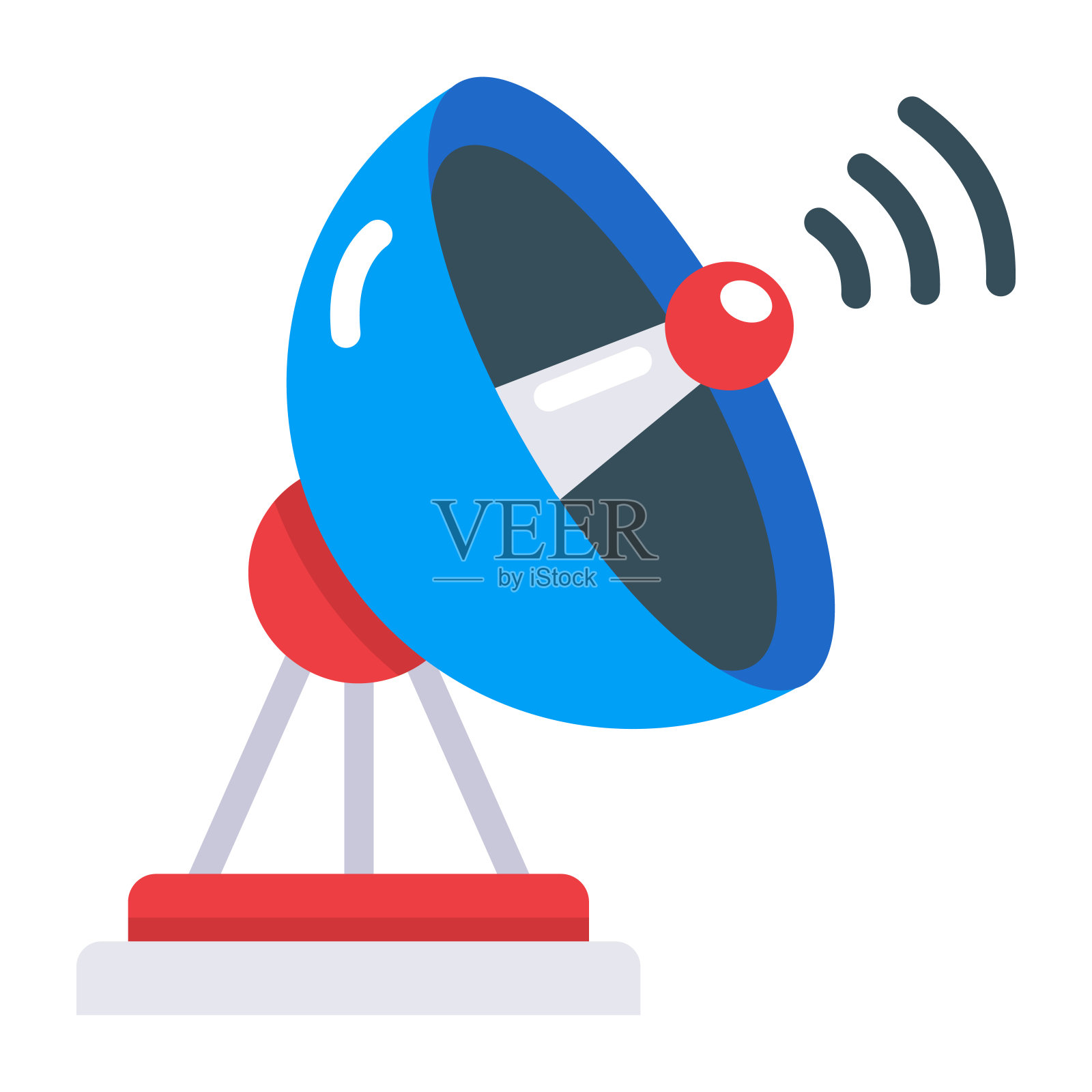 卫星天线插画图片素材