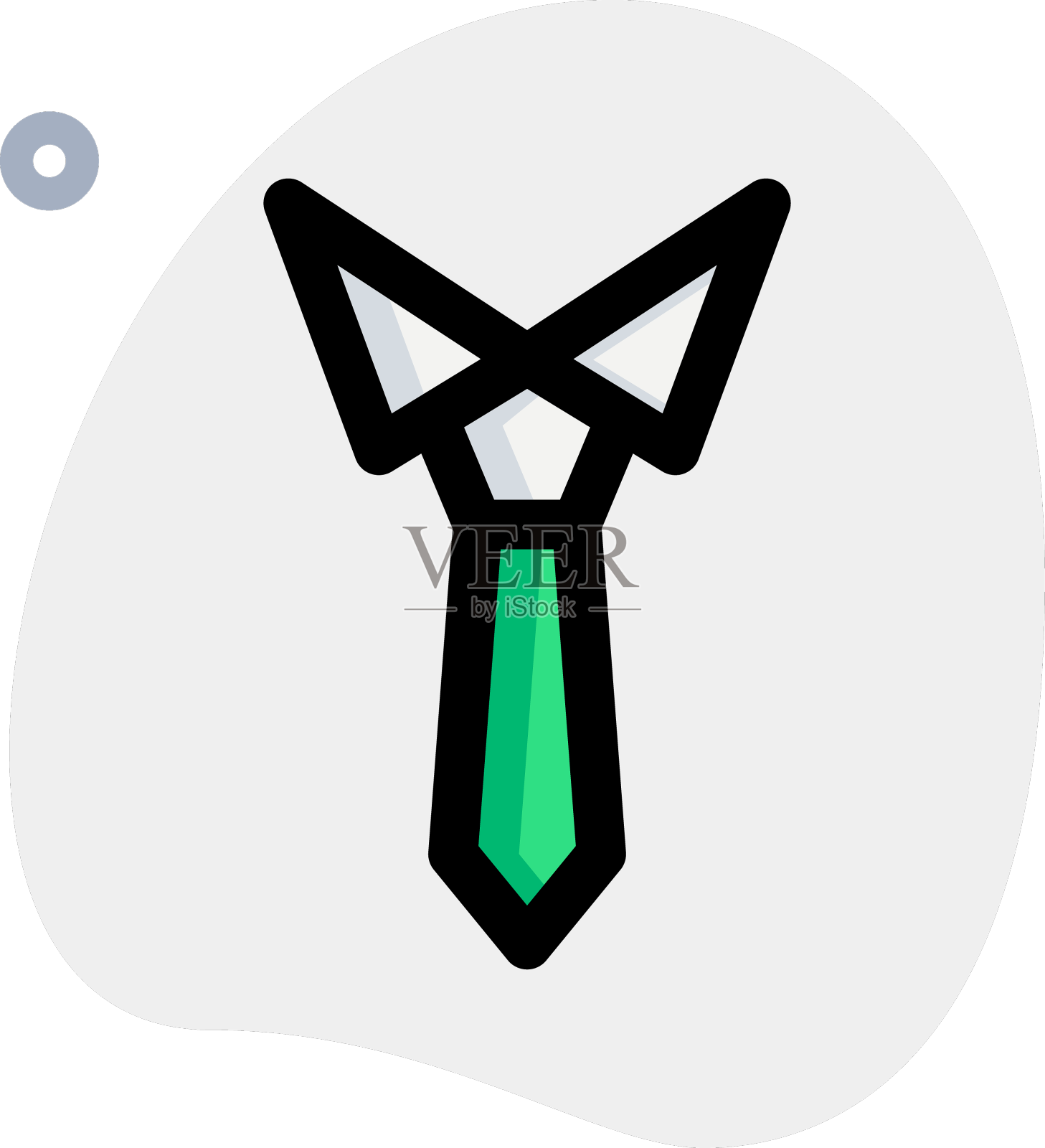 在脖子上系一块装饰布设计元素图片