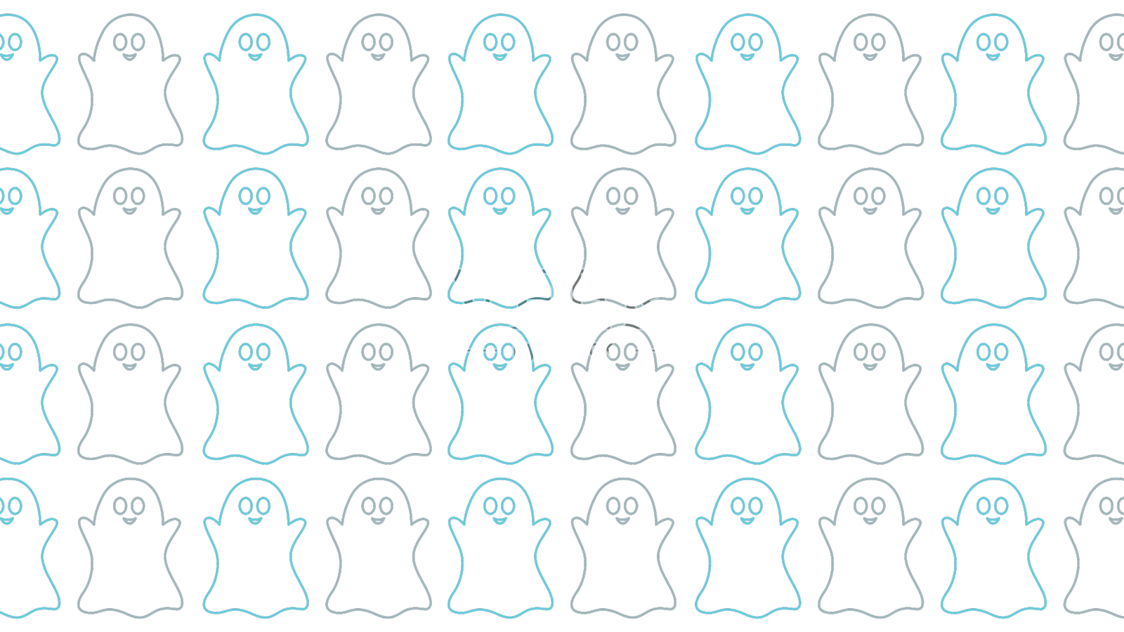 可爱的万圣节快乐鬼图案纹理设计元素图片