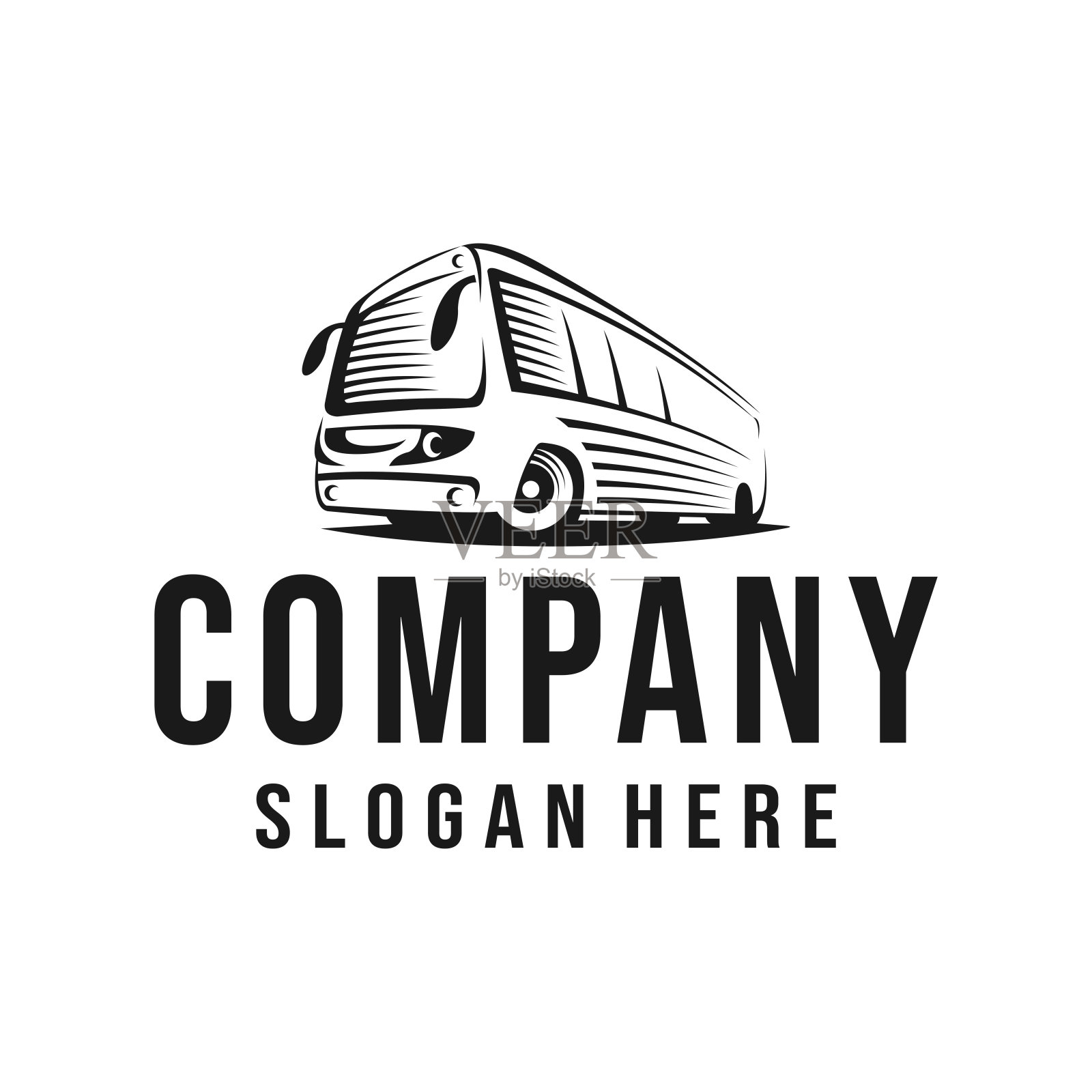 公交旅行矢量股票模板插图插画图片素材