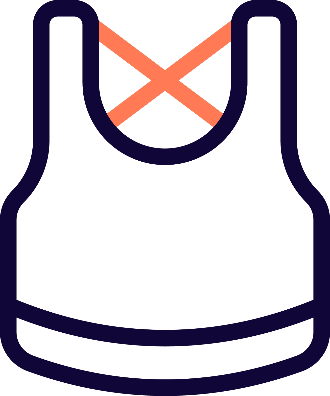 运动胸罩与交叉背带设计元素图片