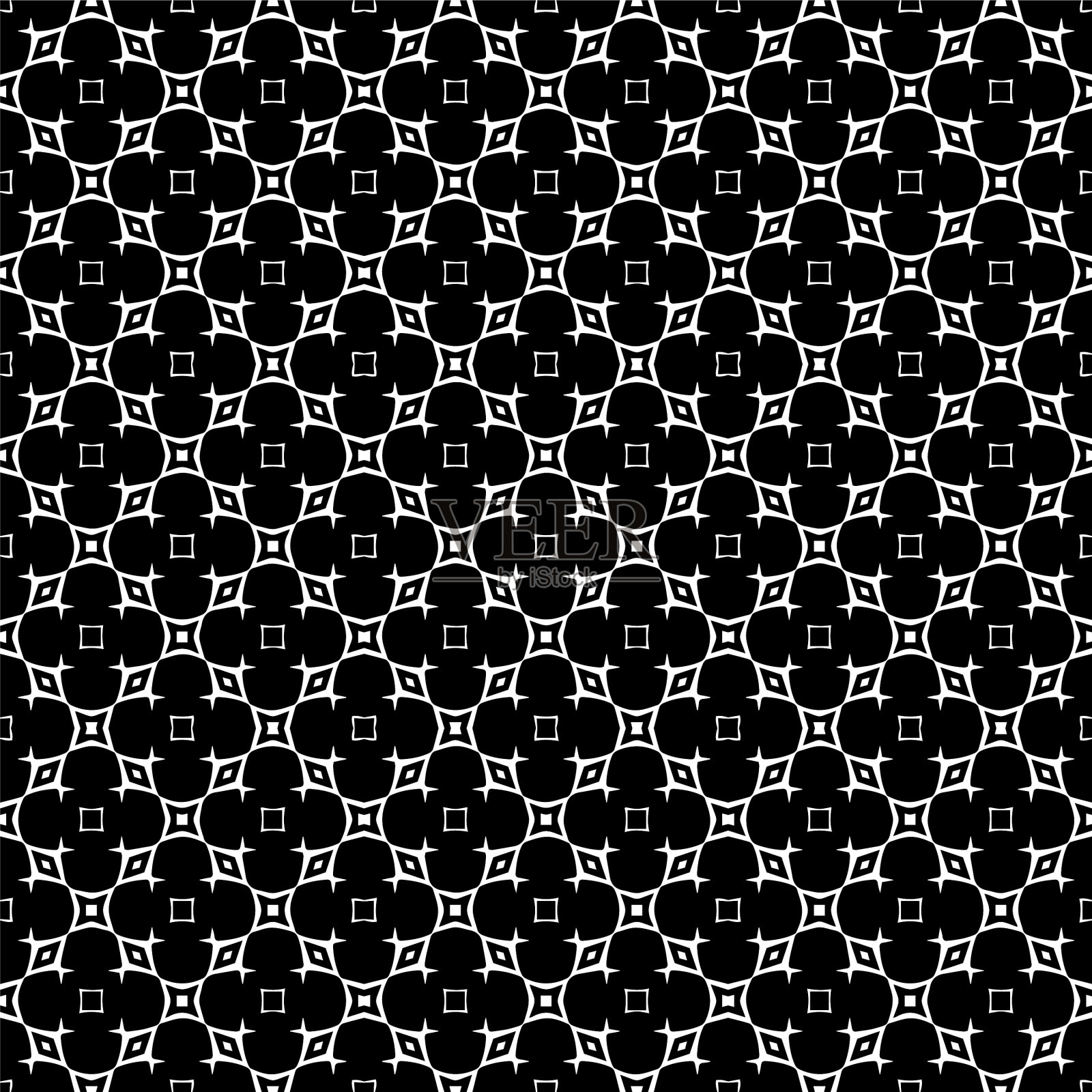 黑白无缝图案纹理插画图片素材