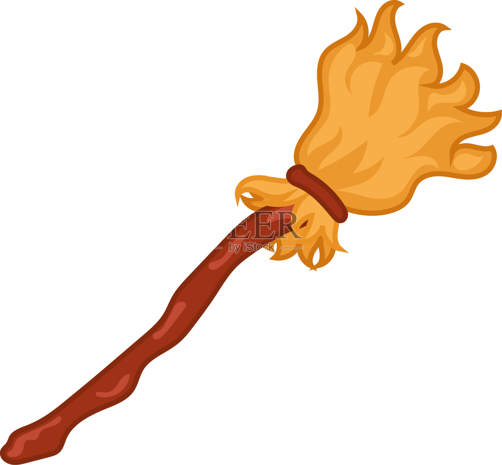 万圣节女巫扫帚设计元素图片