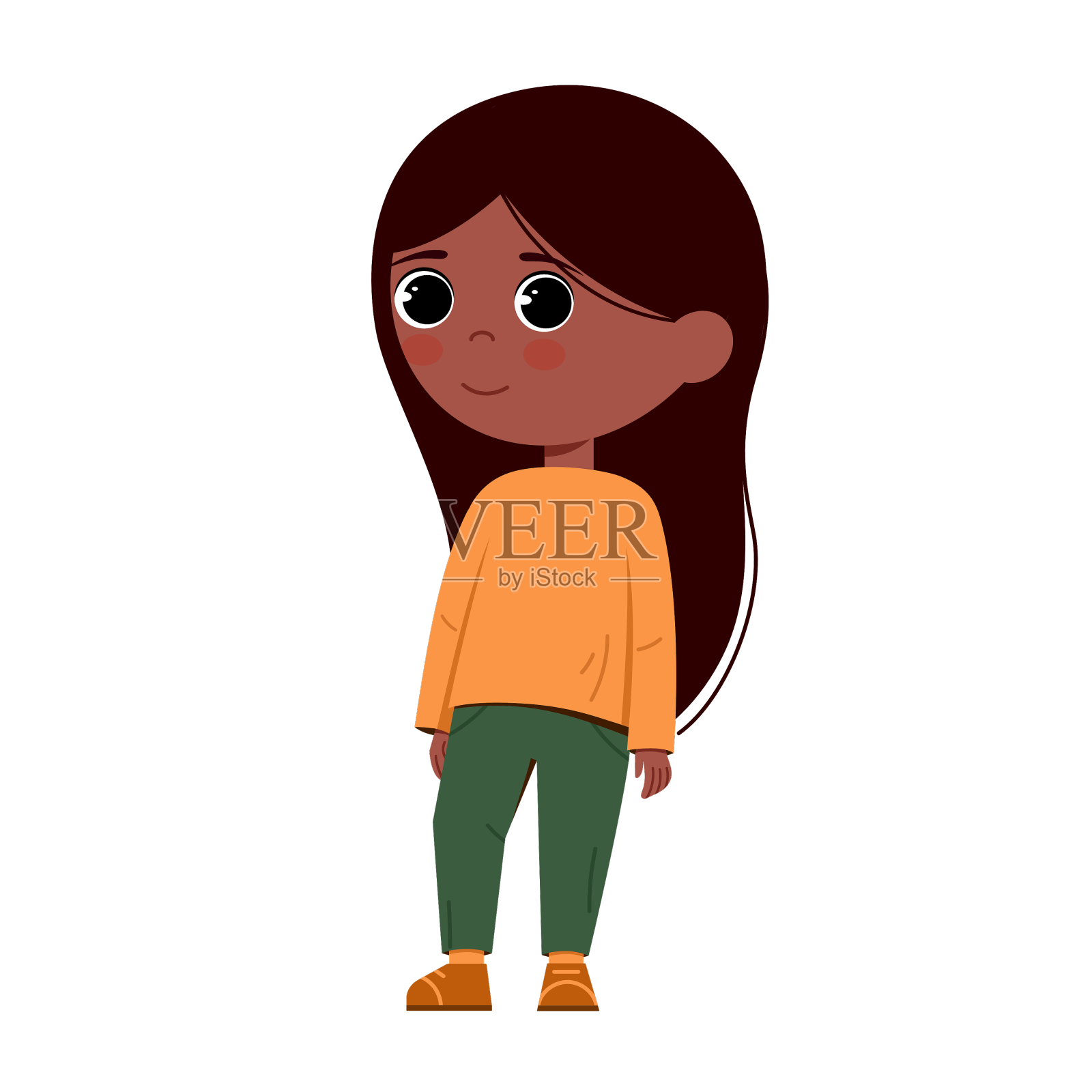 赤壁女孩的大眼睛设计元素图片