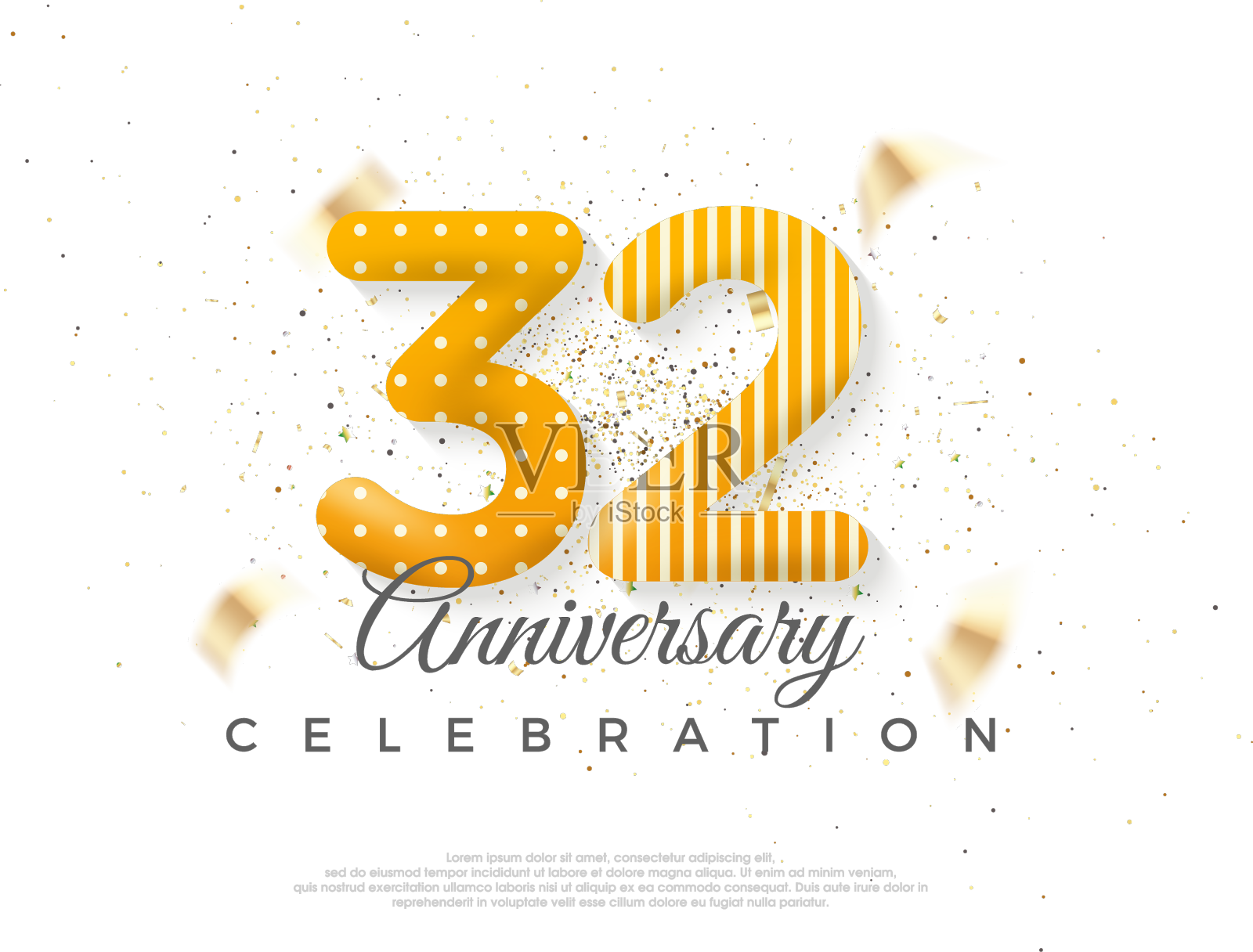 第32位为周年庆典设计元素图片