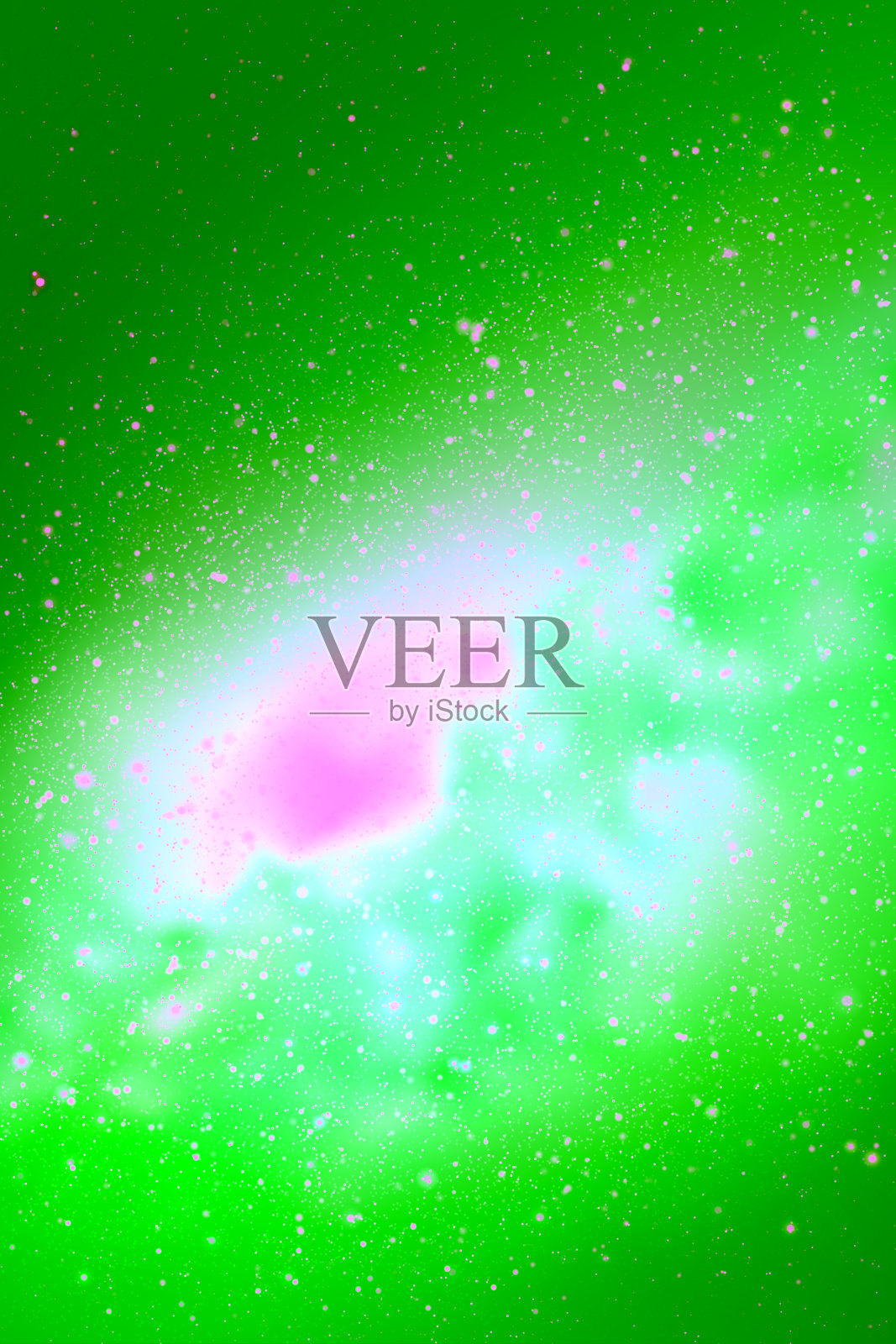 银河系，恒星和星云插画图片素材