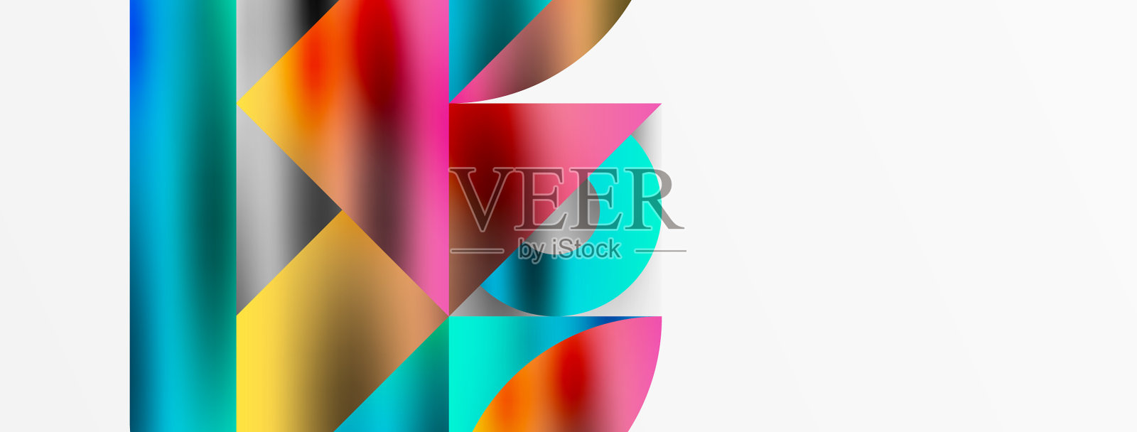 马赛克图案构图和谐插画图片素材